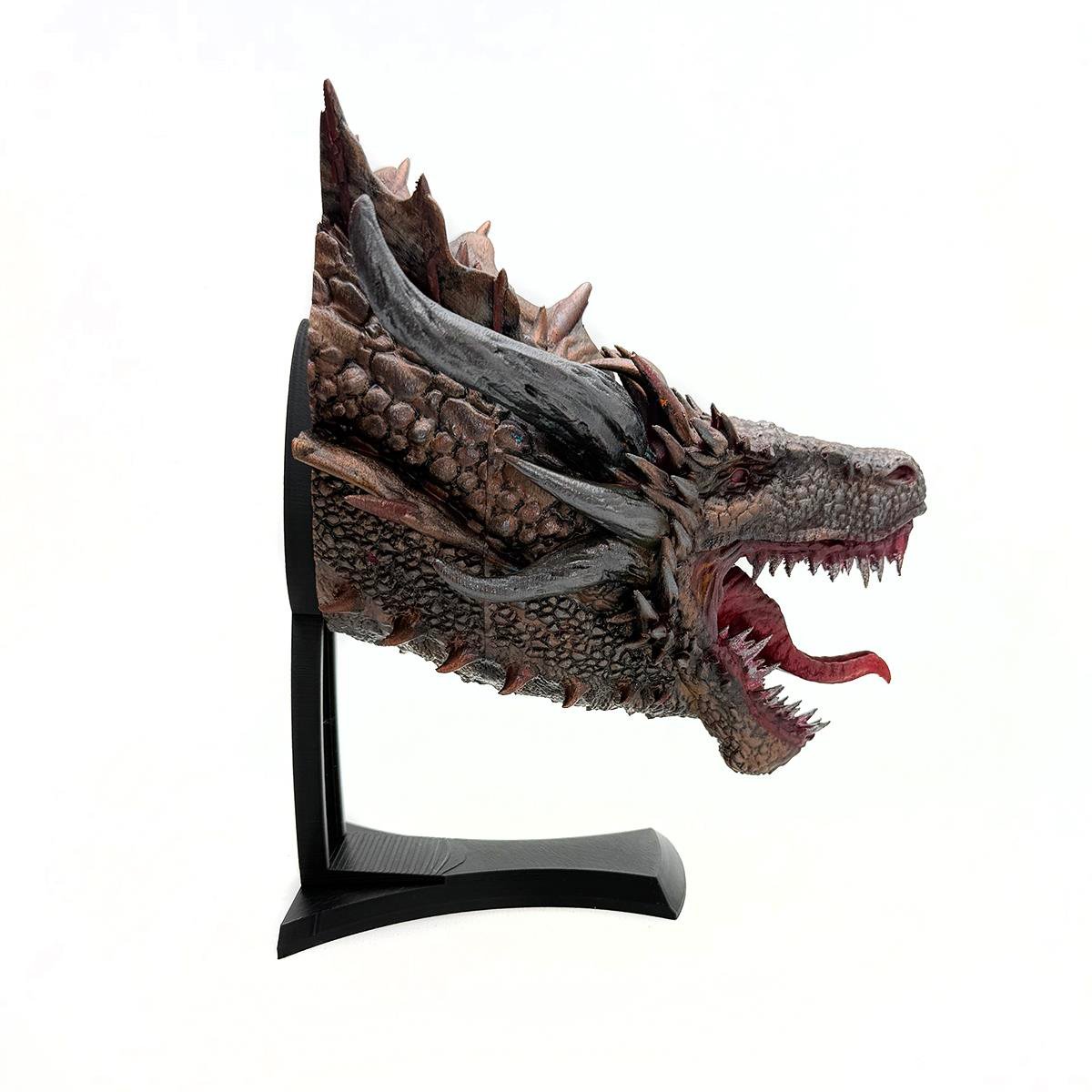 Big Ejderha Büstü 3D PLA Baskı, %100 El Boyaması