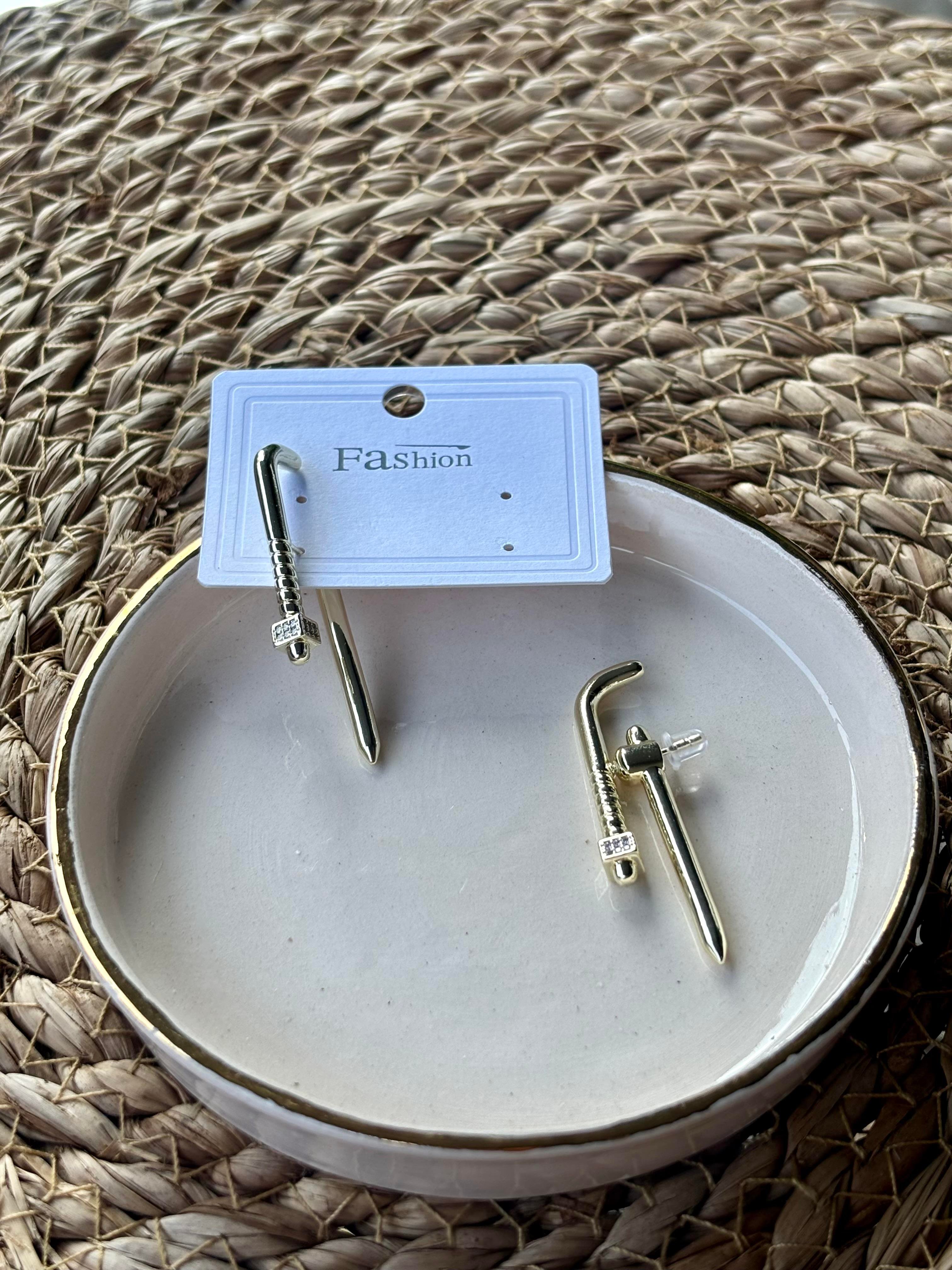 Gold Tasarım Küpe
