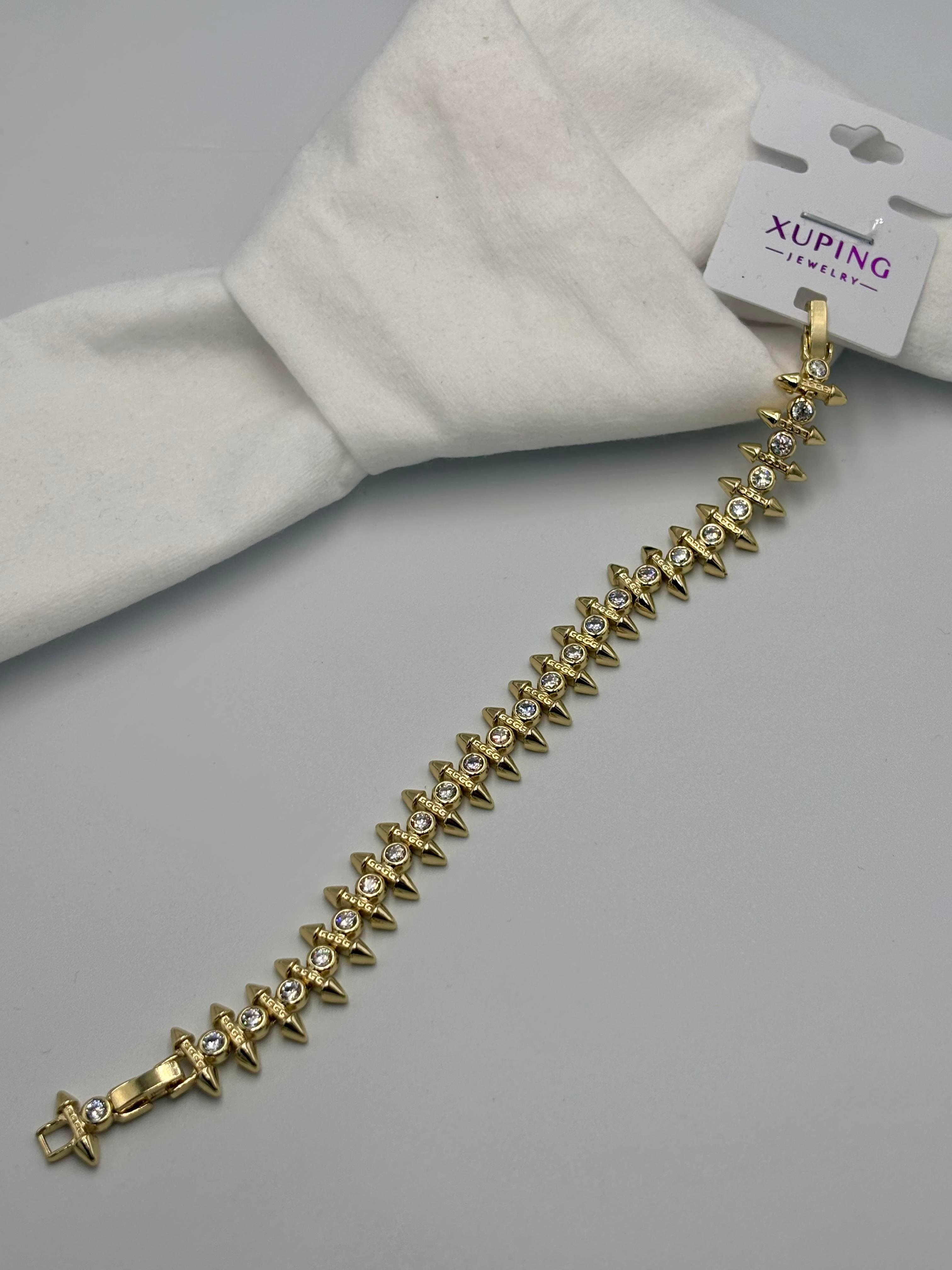 Gold Xuping Taşlı Bileklik