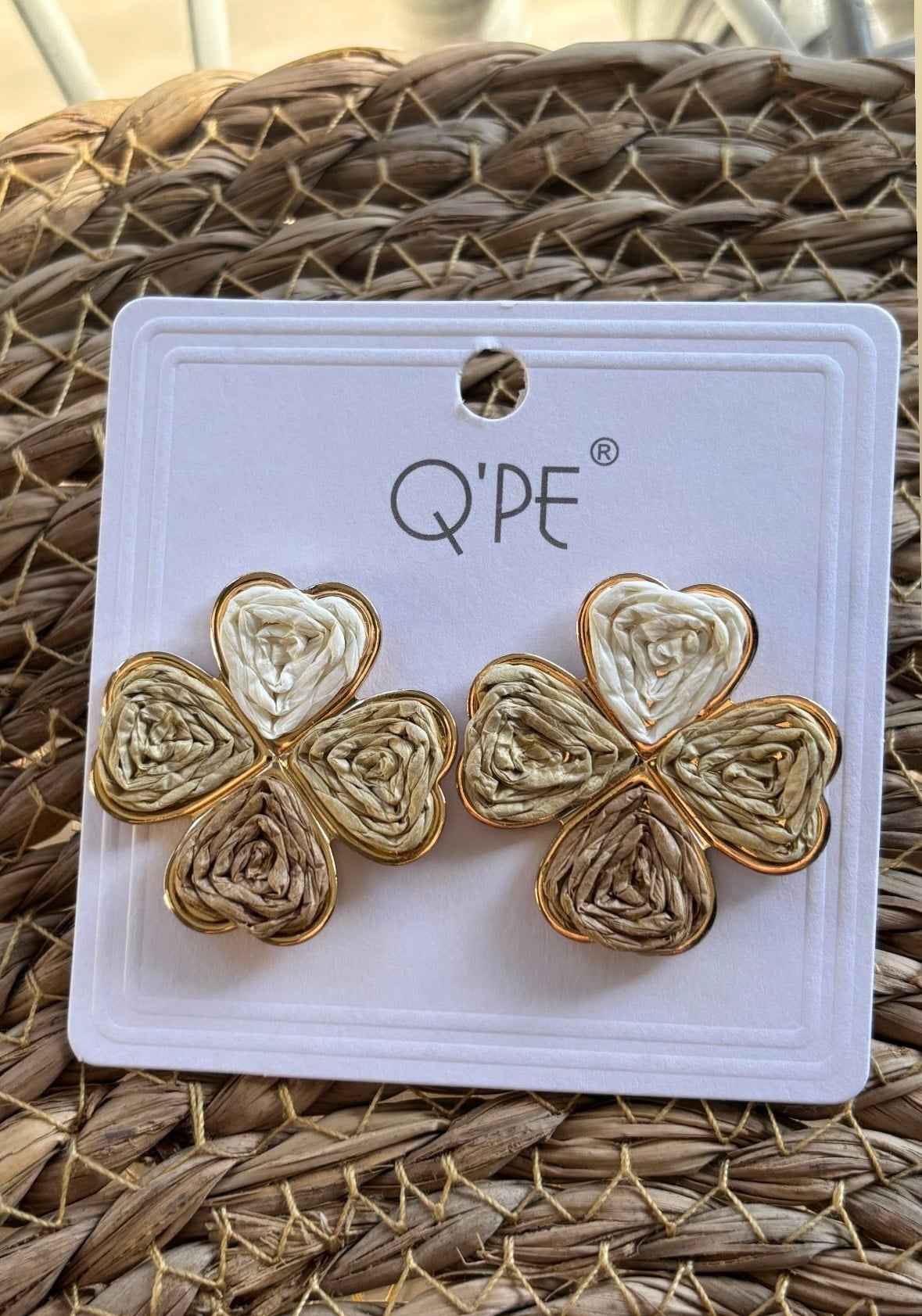 Hasır Yonca Model Küpe