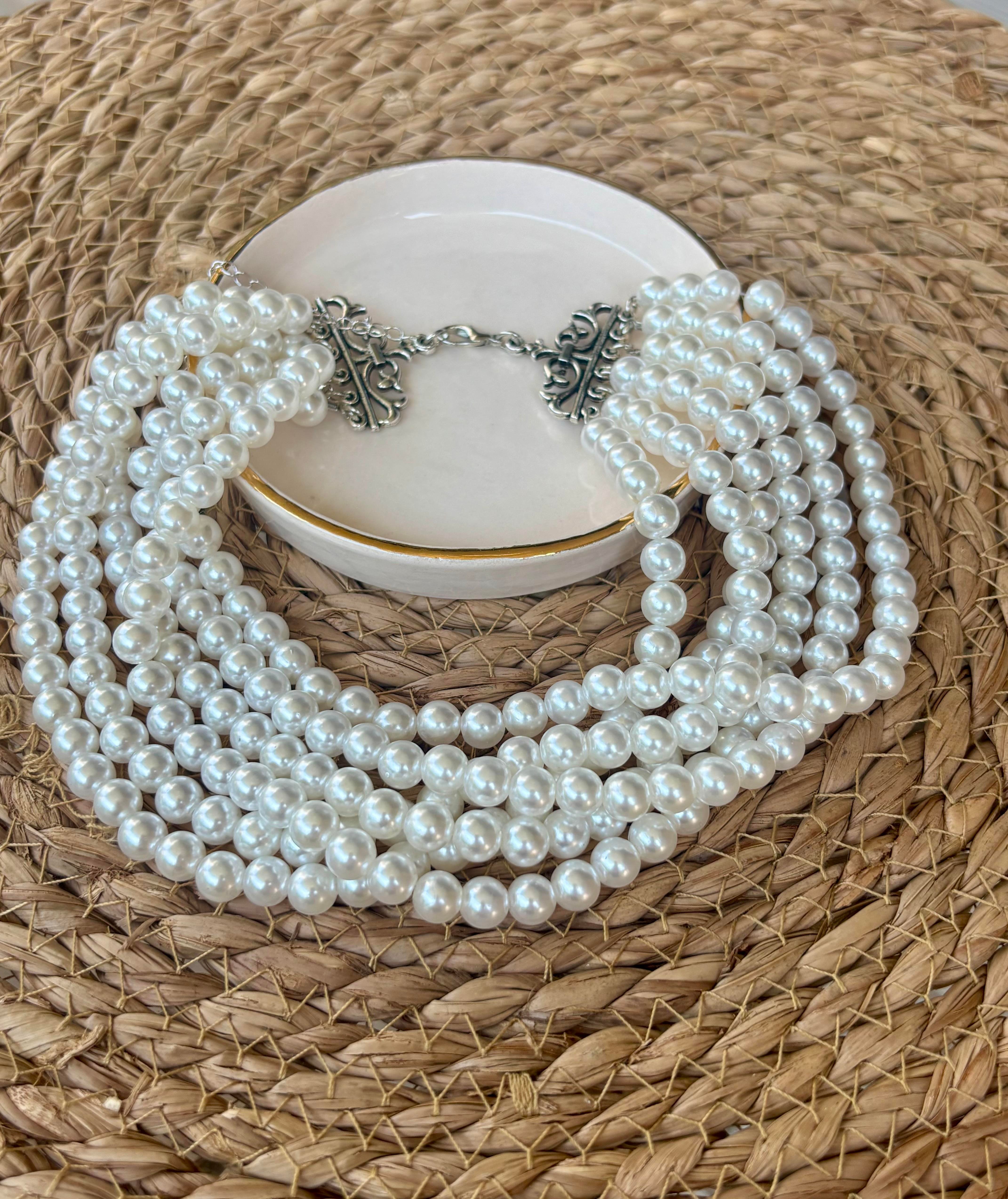 İncili Choker Kolye