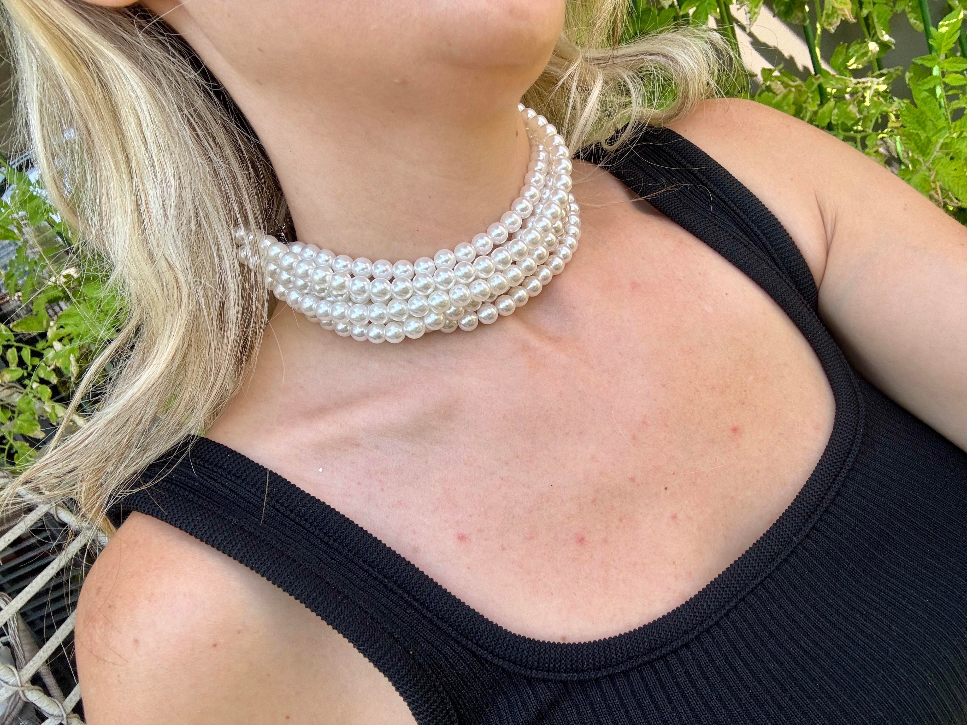 İncili Choker Kolye