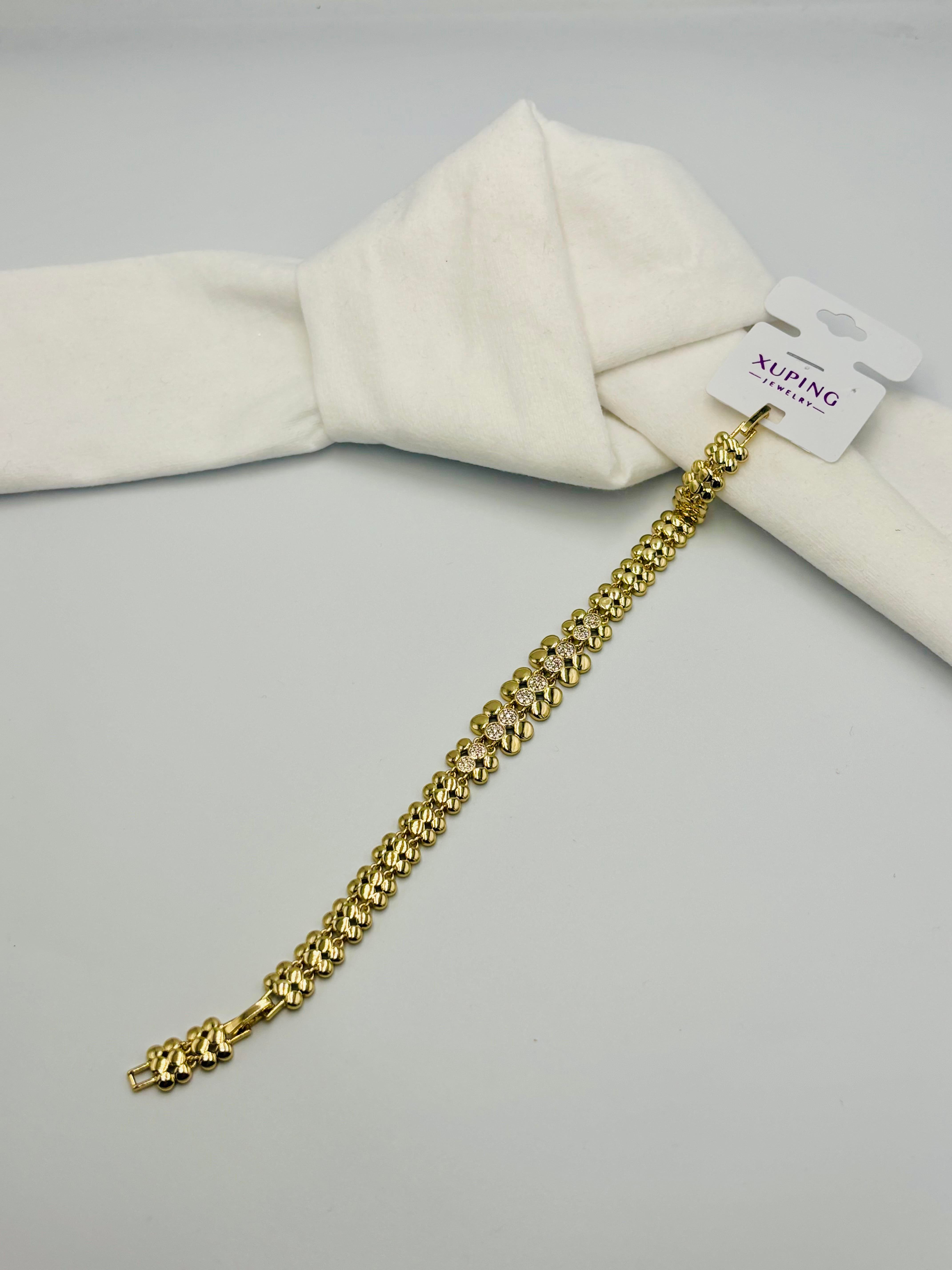 Xuping Gold Renk Taşlı Bileklik