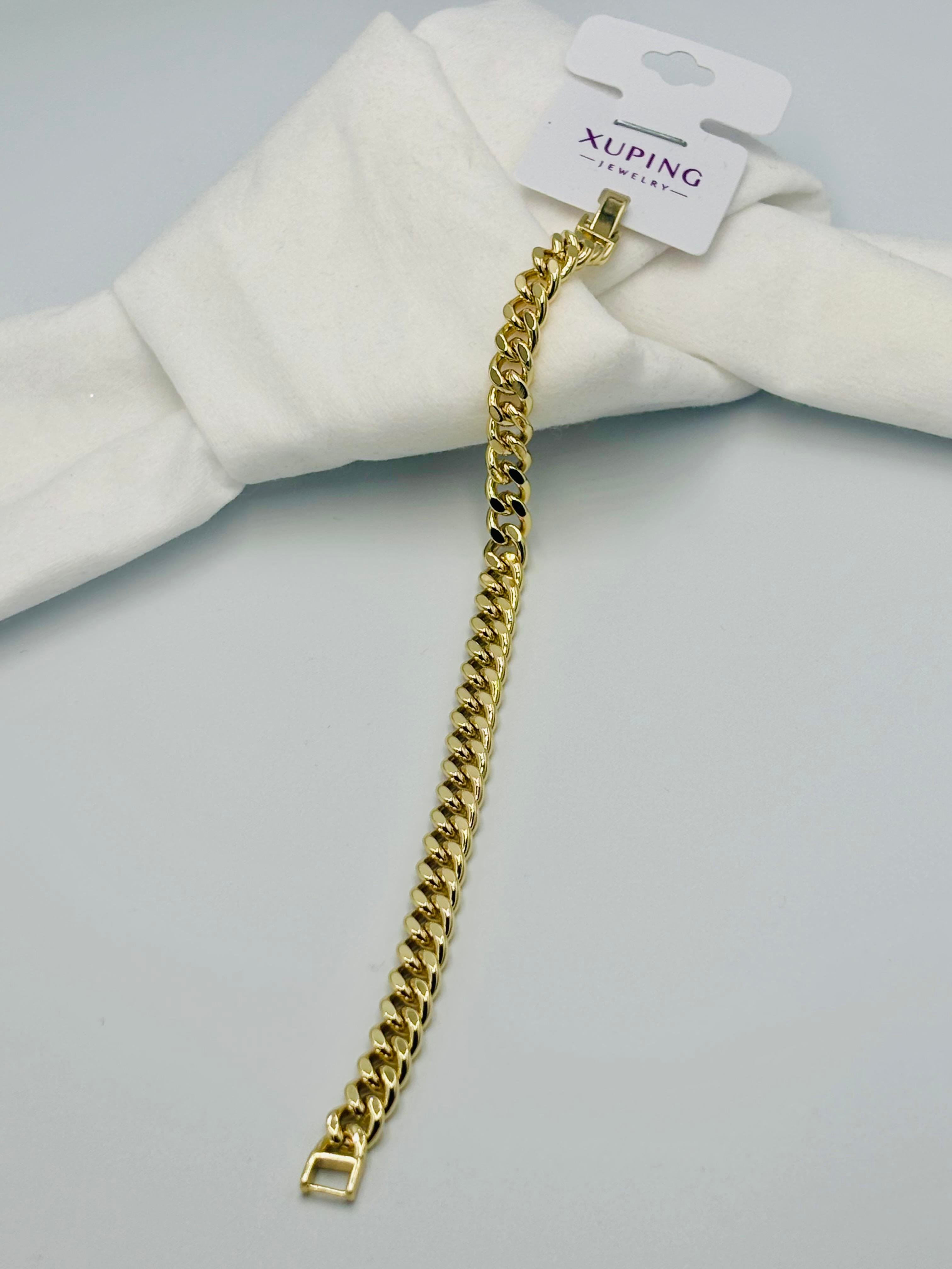 Xuping Gold Taşsız Gurmet Bileklik