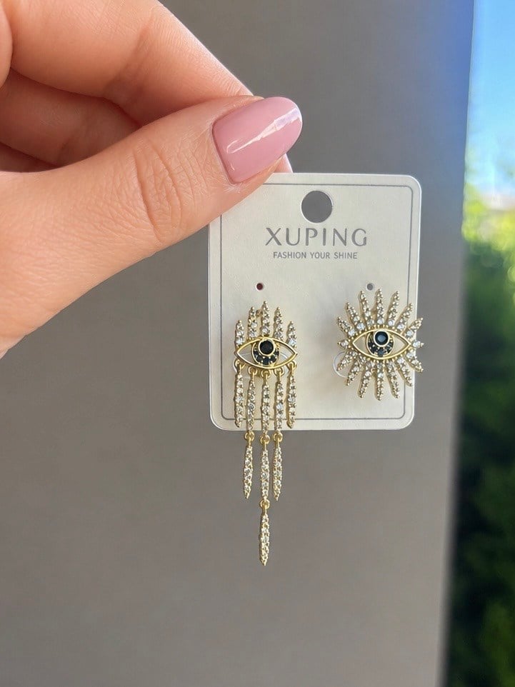 Xuping Marka Kararma Yapmayan Sallantılı Göz Küpe
