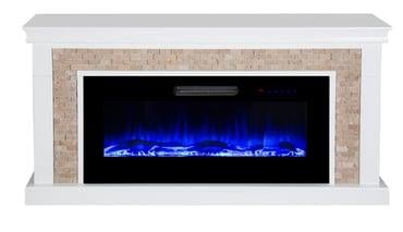 100'LÜK DEKORATİF KAPLAMALI ELEKTRİKLİ ŞÖMİNE