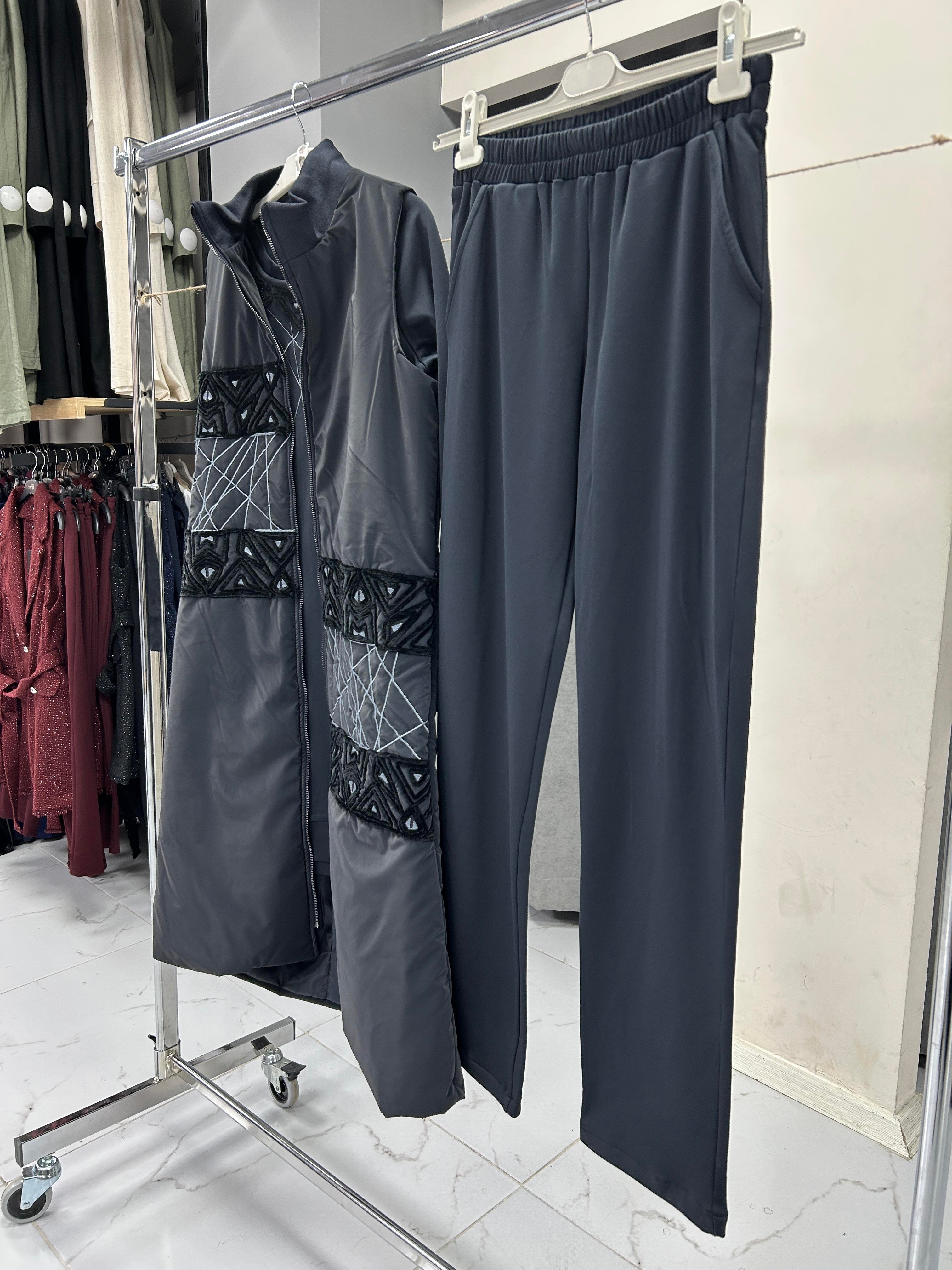 2498-TYP-25K BLUEVA SCUBA TUNİK & KAPİTONE YELEK PANTOLON TAKIM - LACİVERT