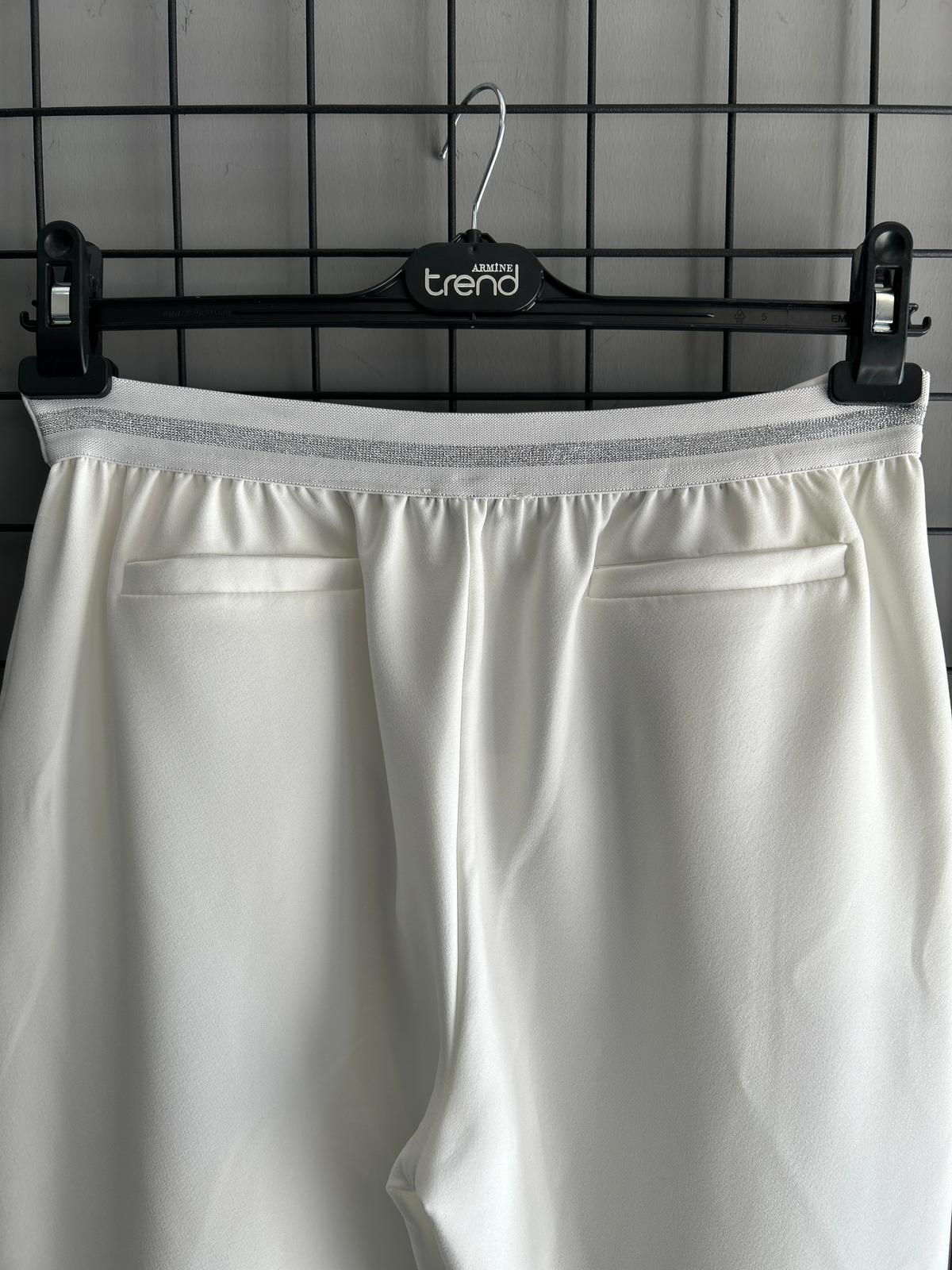 25YT227 ARMİNE BELİ SİM DETAYLI PANTOLON - EKRU