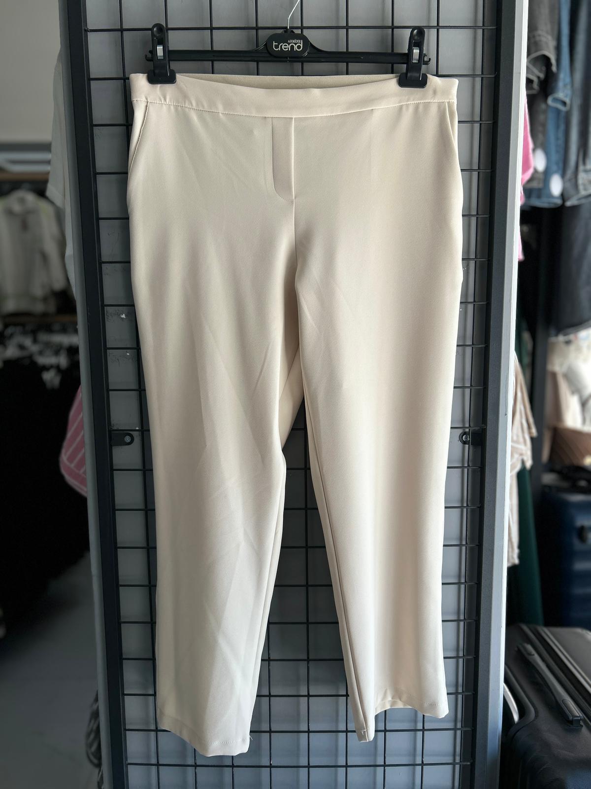 25YT227 ARMİNE BELİ SİM DETAYLI PANTOLON - BEJ