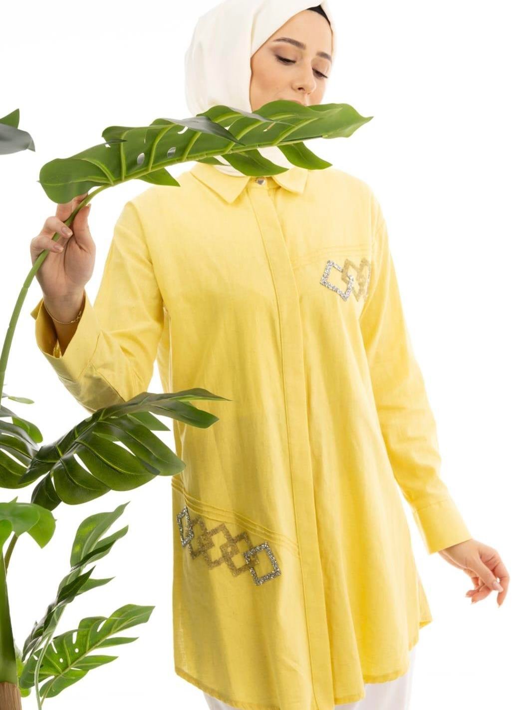 6039 BLUEVA GÖMLEK - SARI