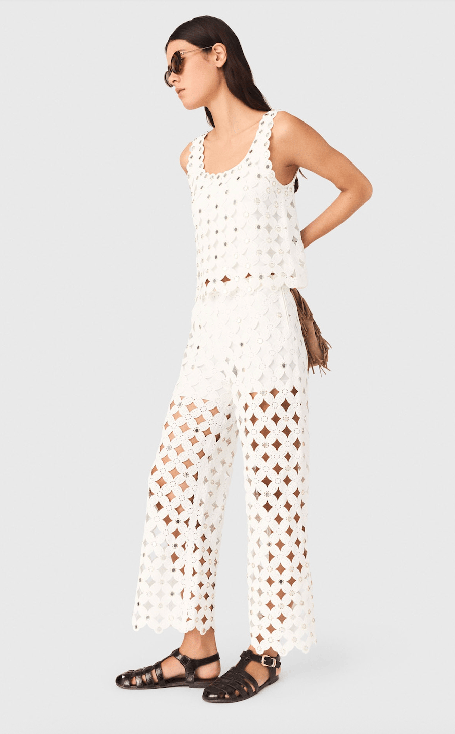 Premium Kroşe Bluz ve Pantolon Takım