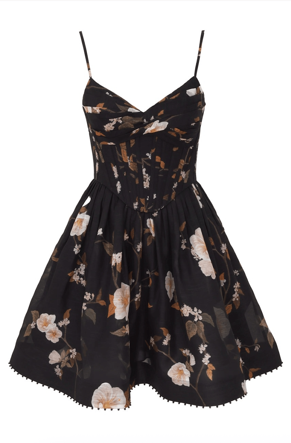 Premium Siyah Korse Detaylı Mini Elbise
