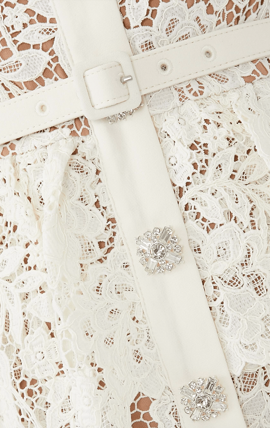 Tasarım Peplum Detaylı Kemerli Dantel Detaylı Midi Elbise