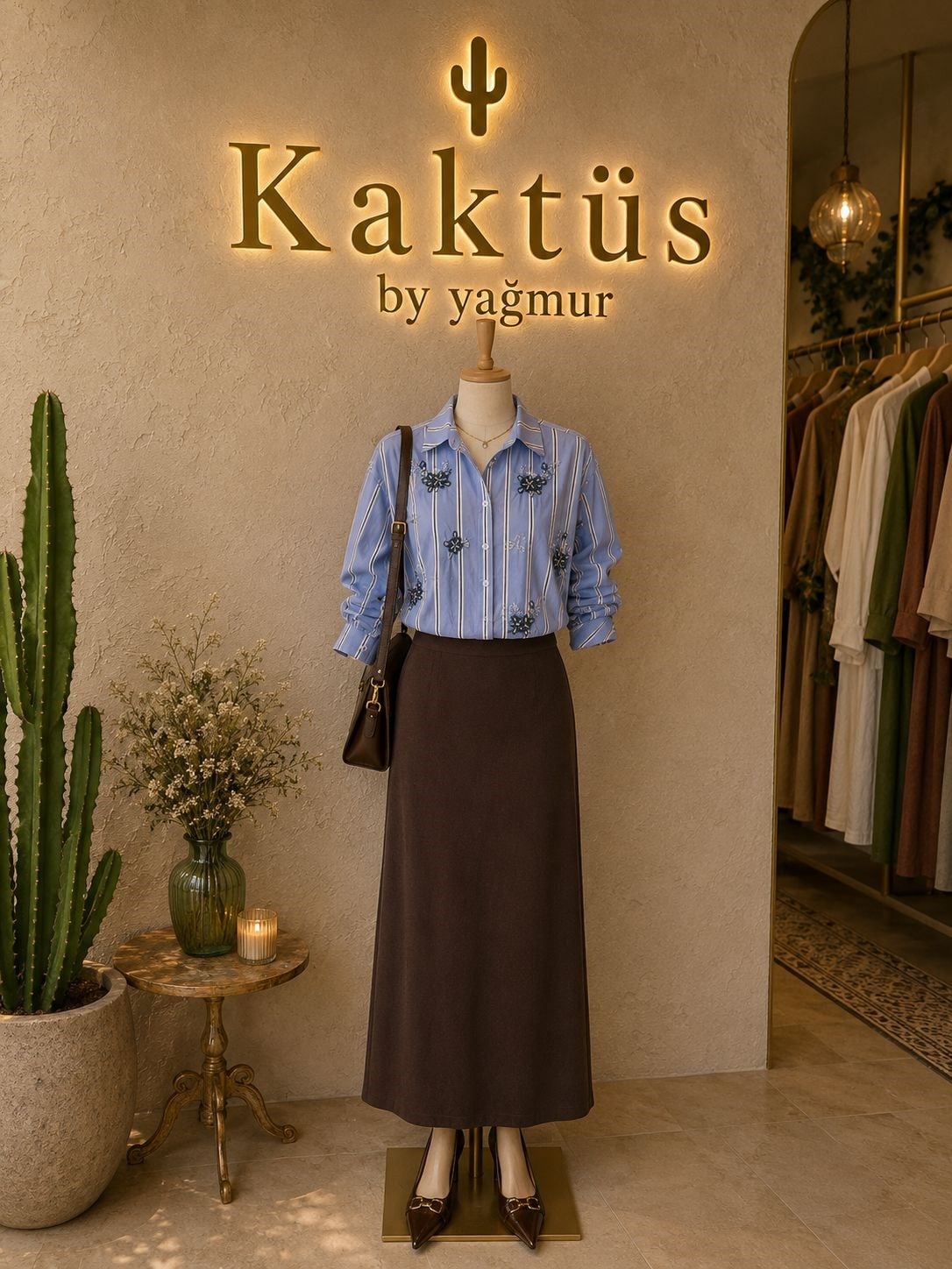 İŞLEMELİ NAKIŞLI GÖMLEK