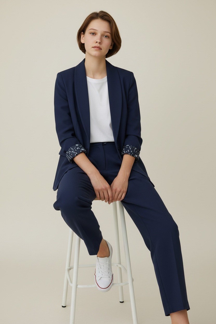 LACİVERT RENK BLAZER CEKET
