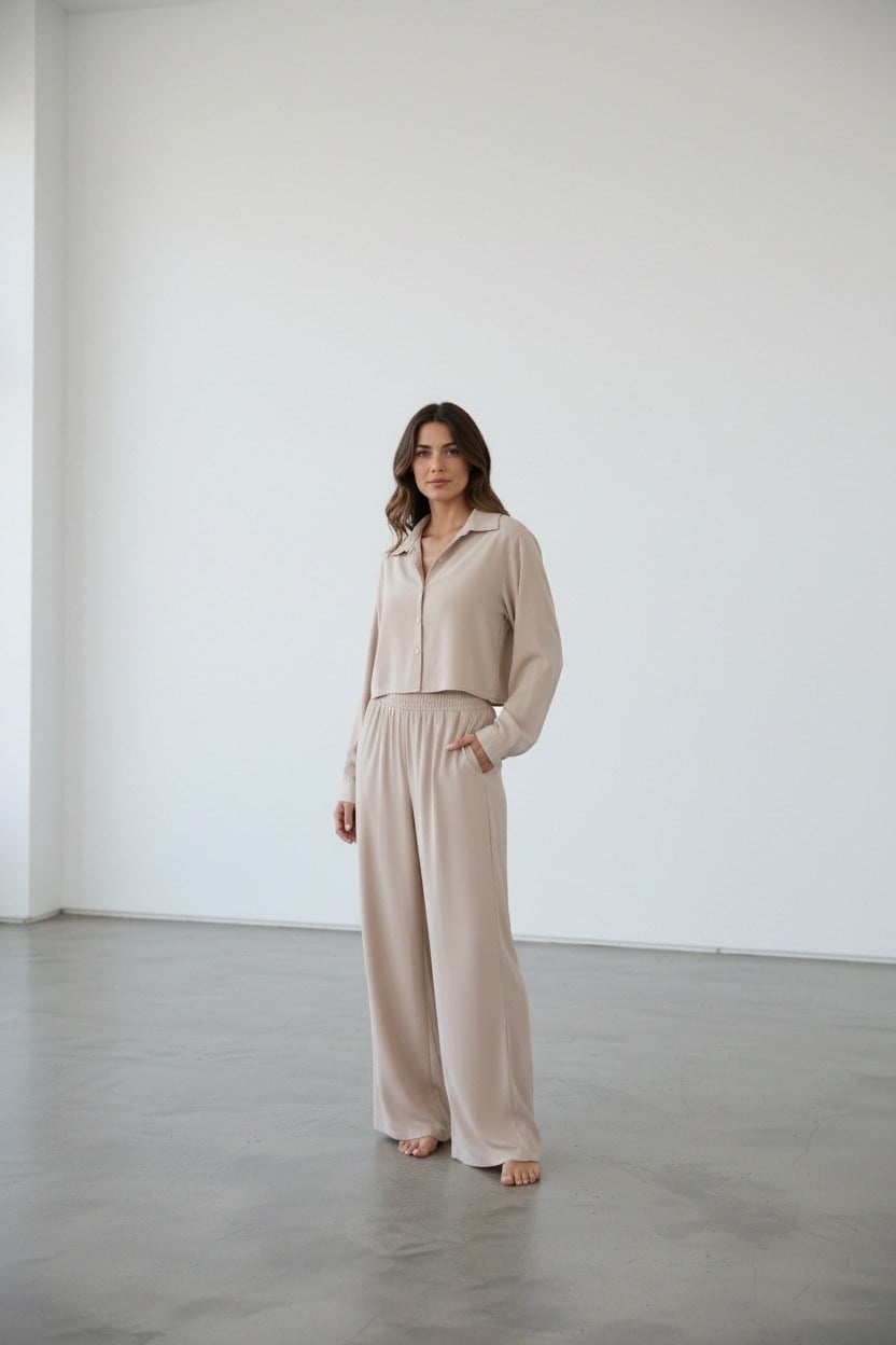 TAŞ RENGİ 2 Lİ TENCEL TAKIM
