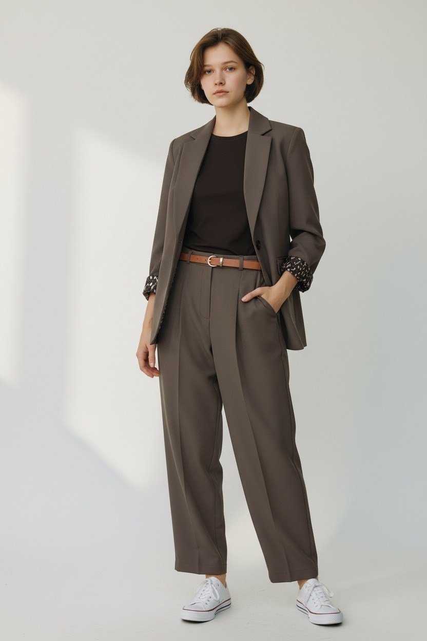 VİZON RENK BLAZER CEKET