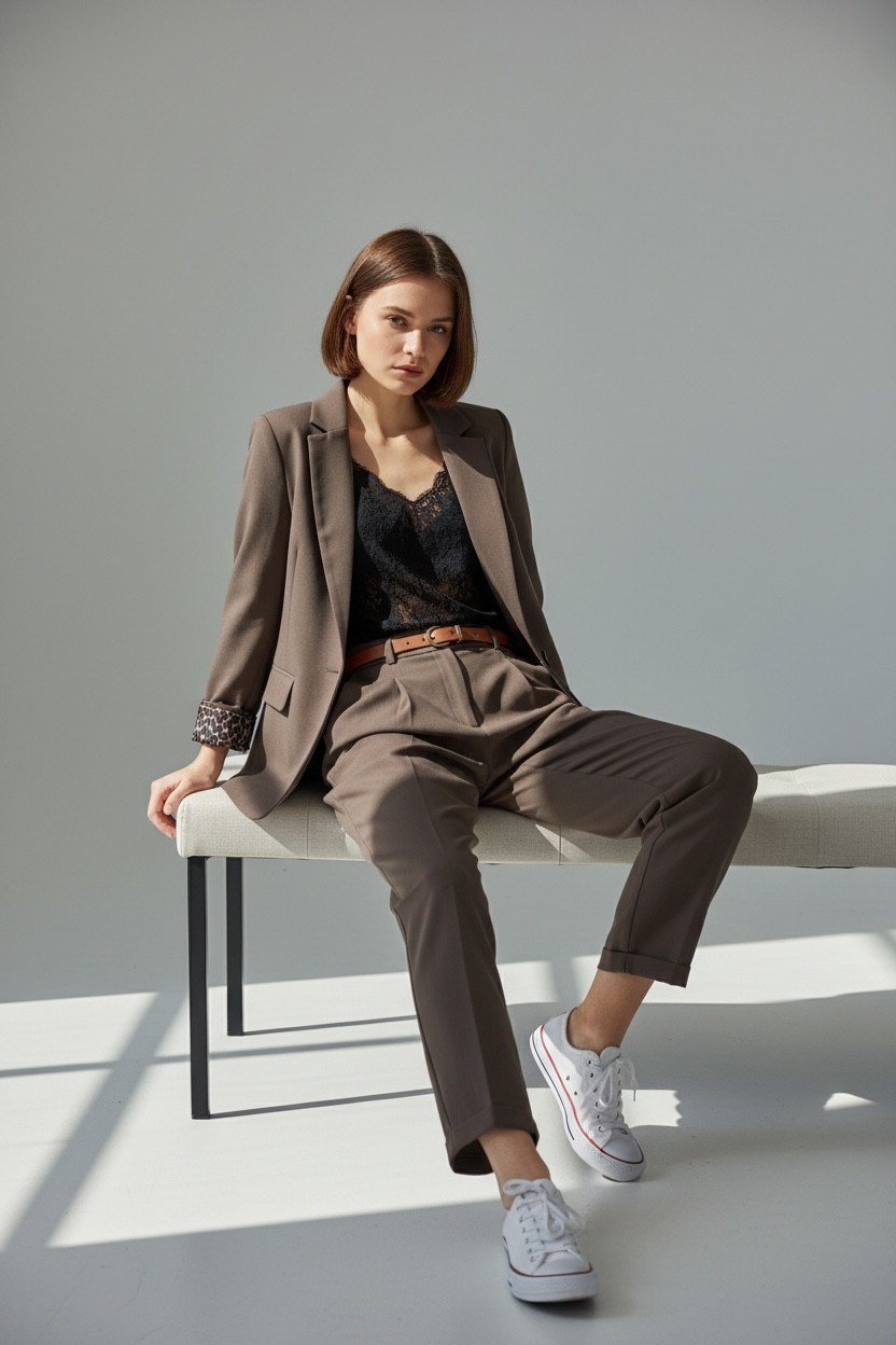 VİZON RENK BLAZER CEKET