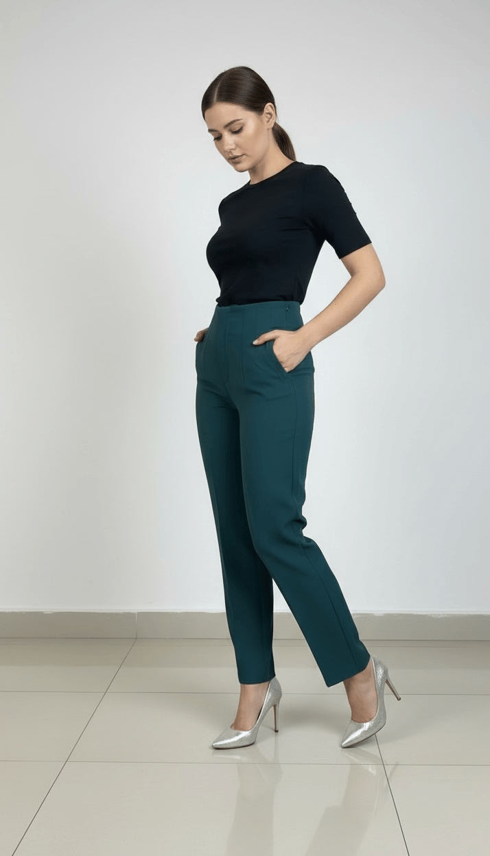 ZR ZÜMRÜT YEŞİLİ PANTOLON