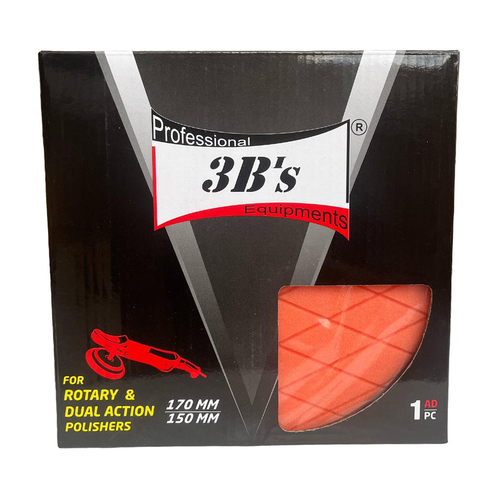 3B's Professional Polisaj Süngeri Turuncu 170x150 mm