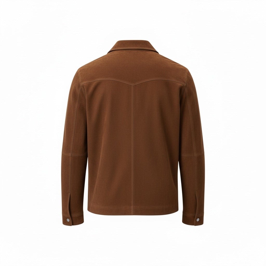 Cognac Süet Gömlek Ceket 