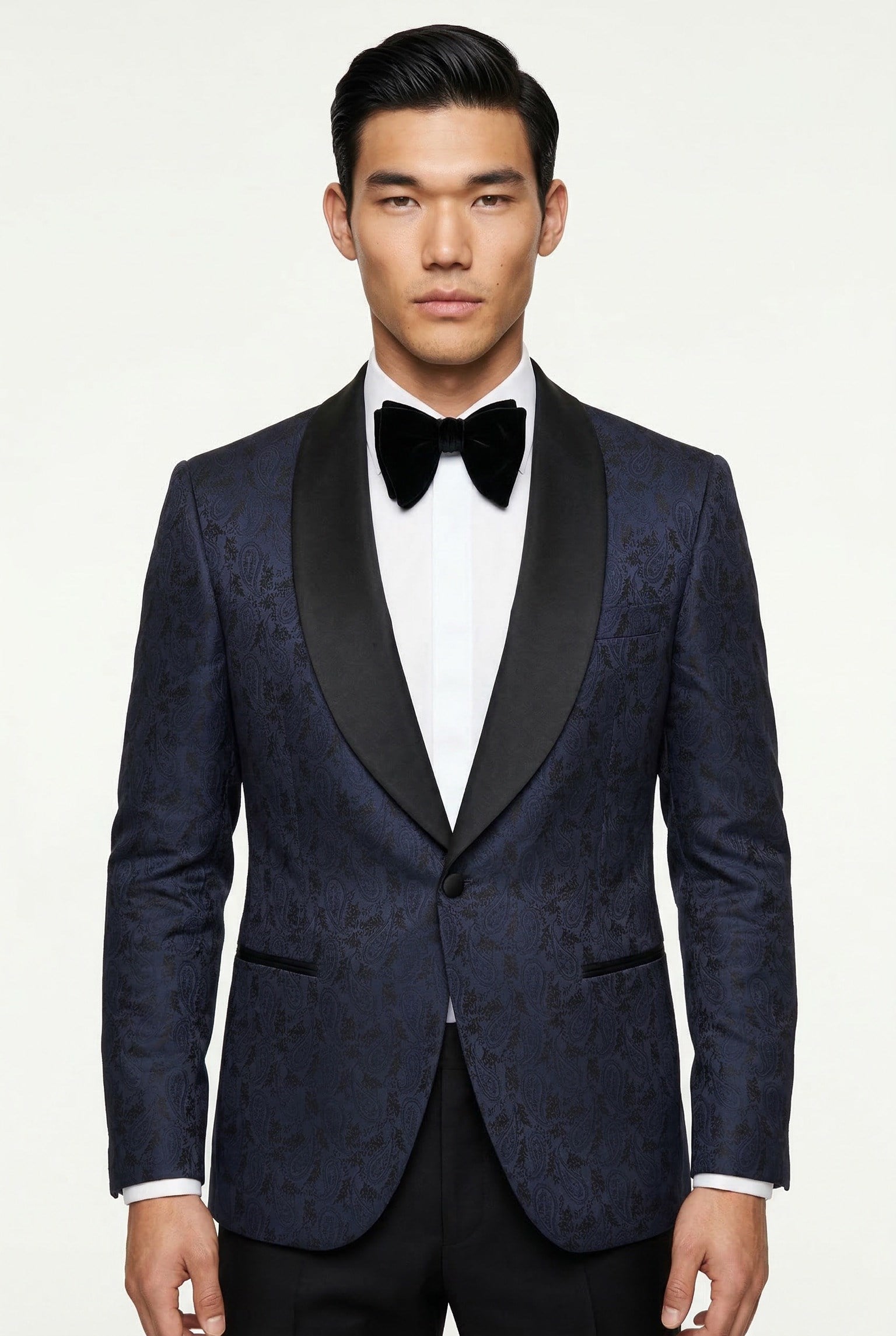 Karakaşlı Midnight Paisley Smokin Ceket