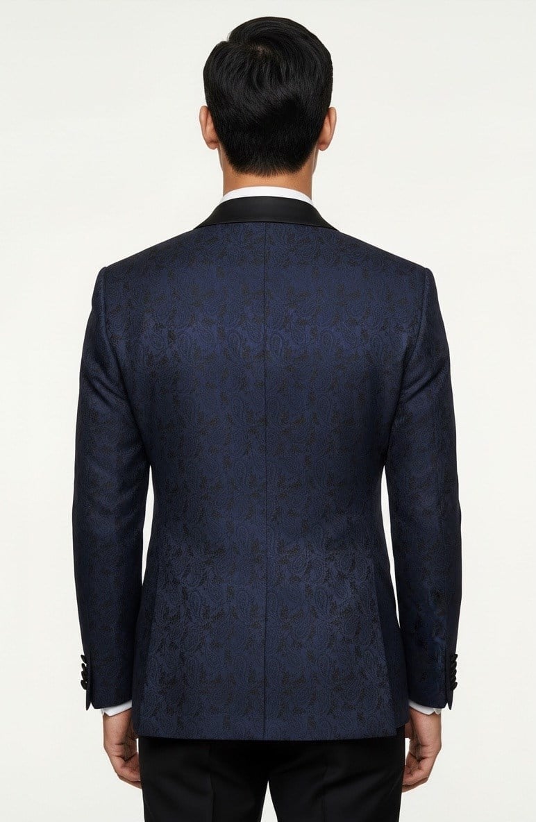 Karakaşlı Midnight Paisley Smokin Ceket