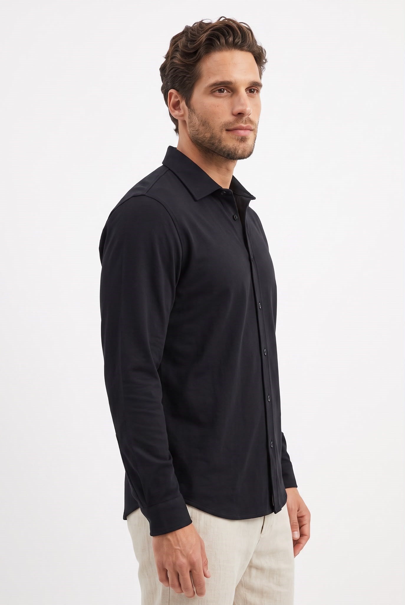 Noir Essential Tencel Shirt