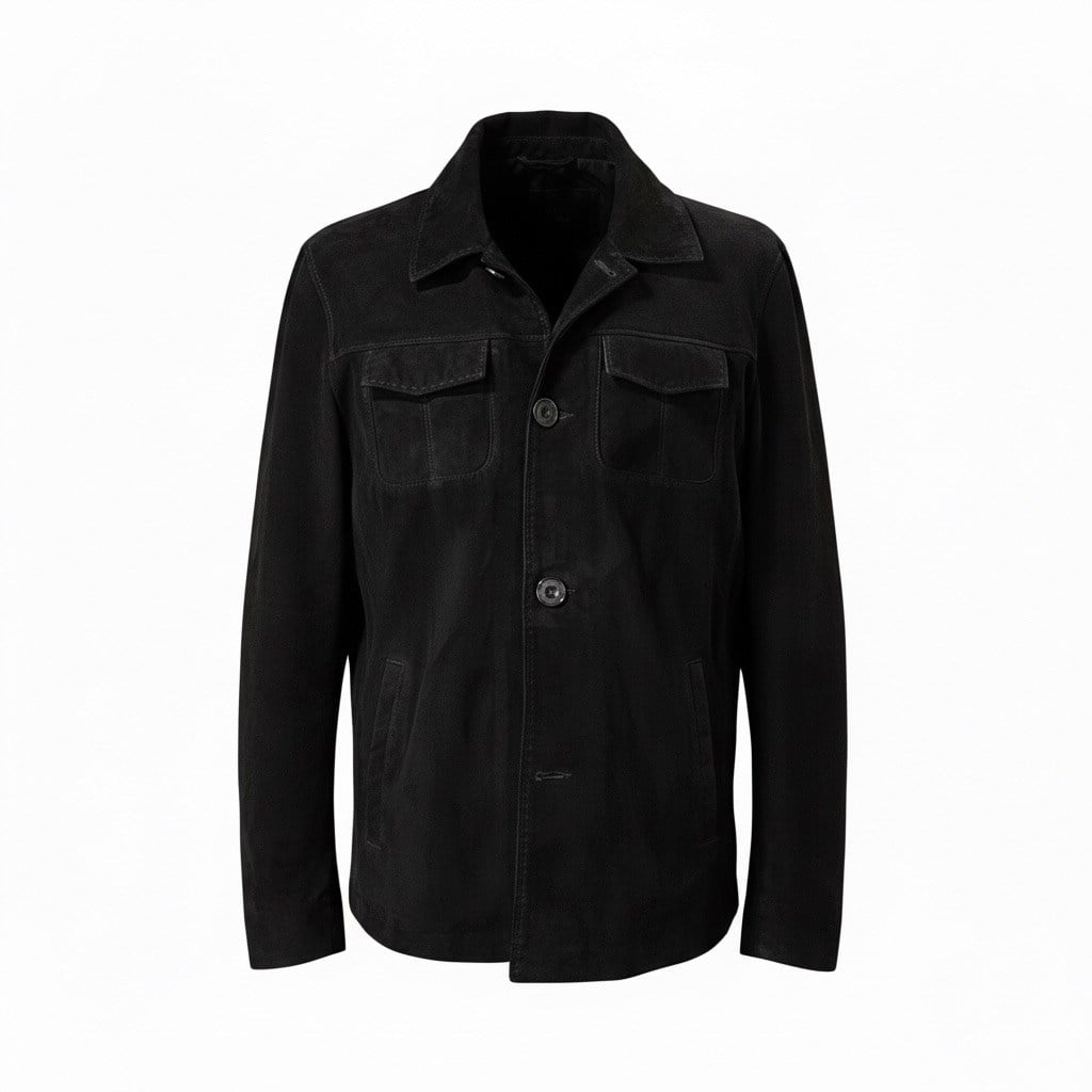 Siyah Süet Sombre Ceket 