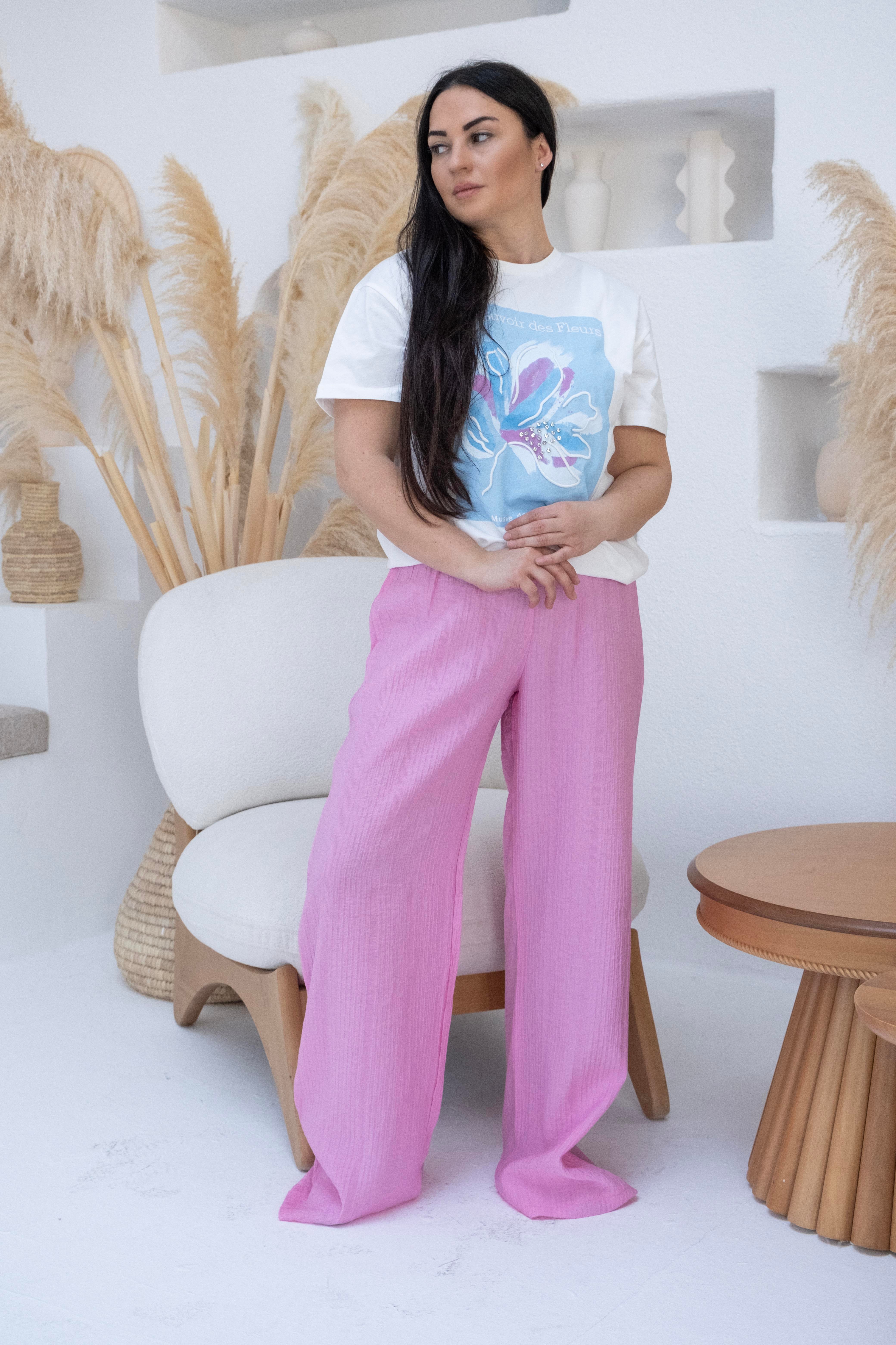 BÜRÜMCÜK PEMBE PANTOLON