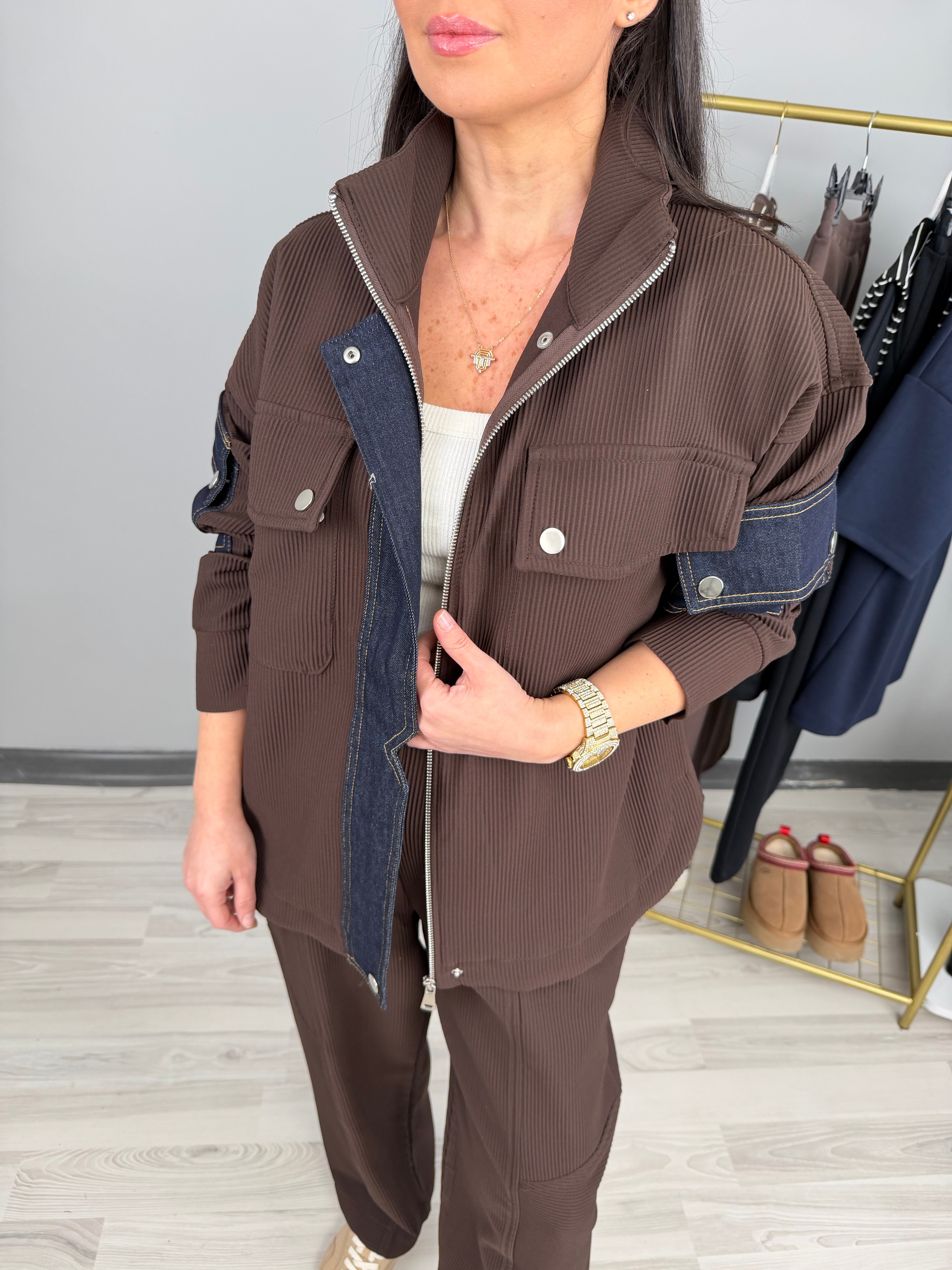 KAHVE GARNİLİ TASARIM TAKIM