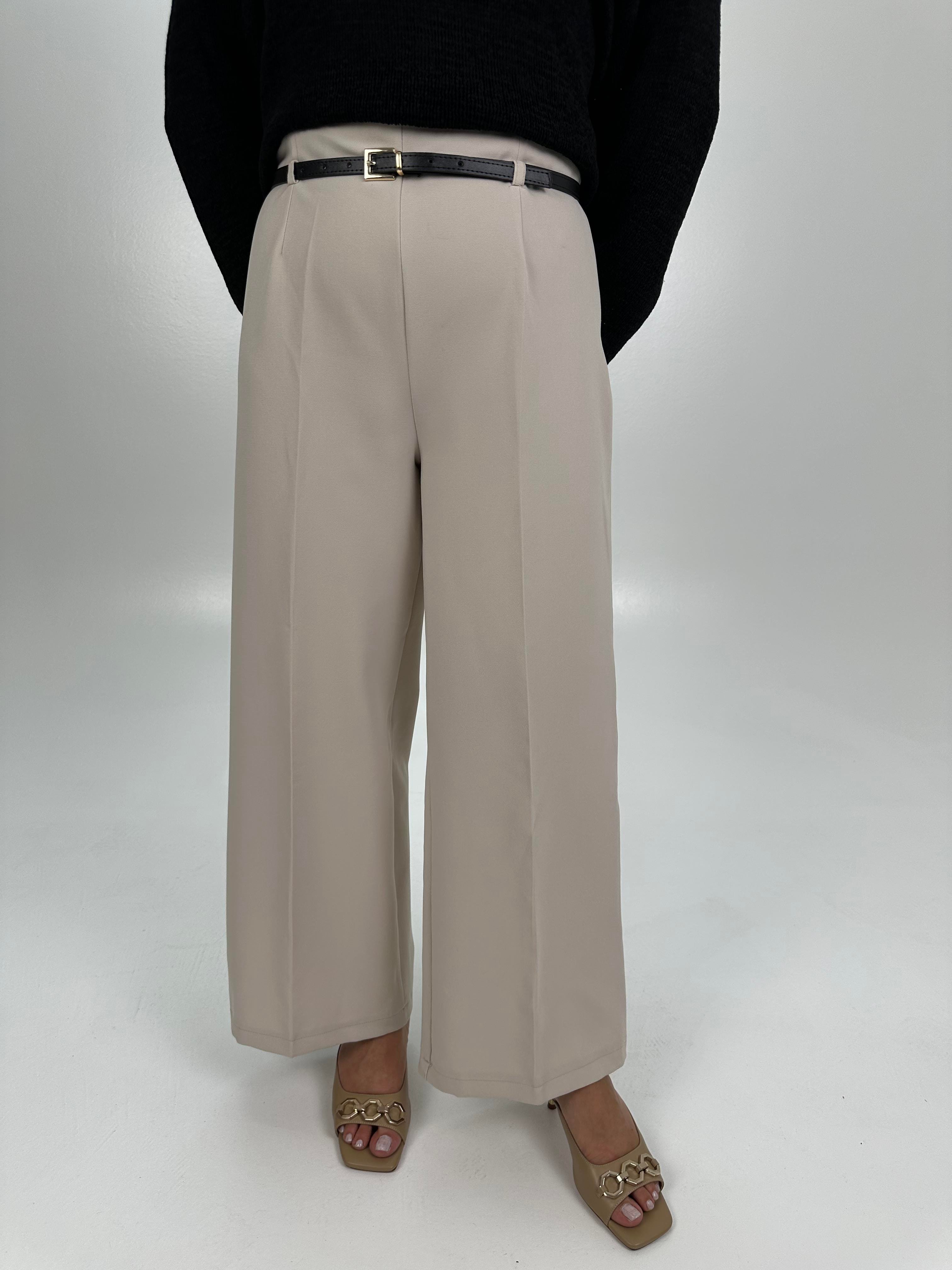KEMERLİ TAŞ KLASİK PANTOLON