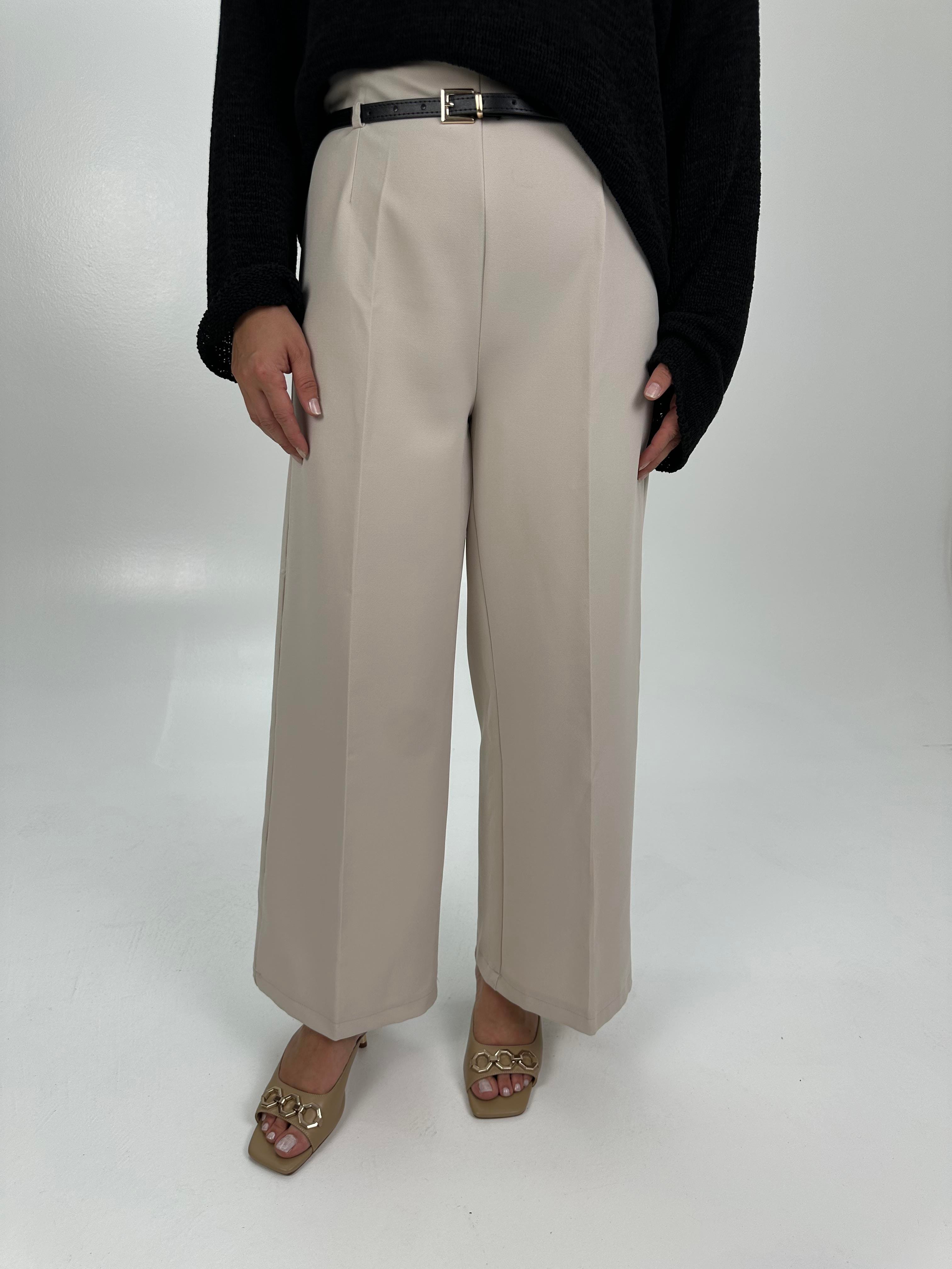 KEMERLİ TAŞ KLASİK PANTOLON