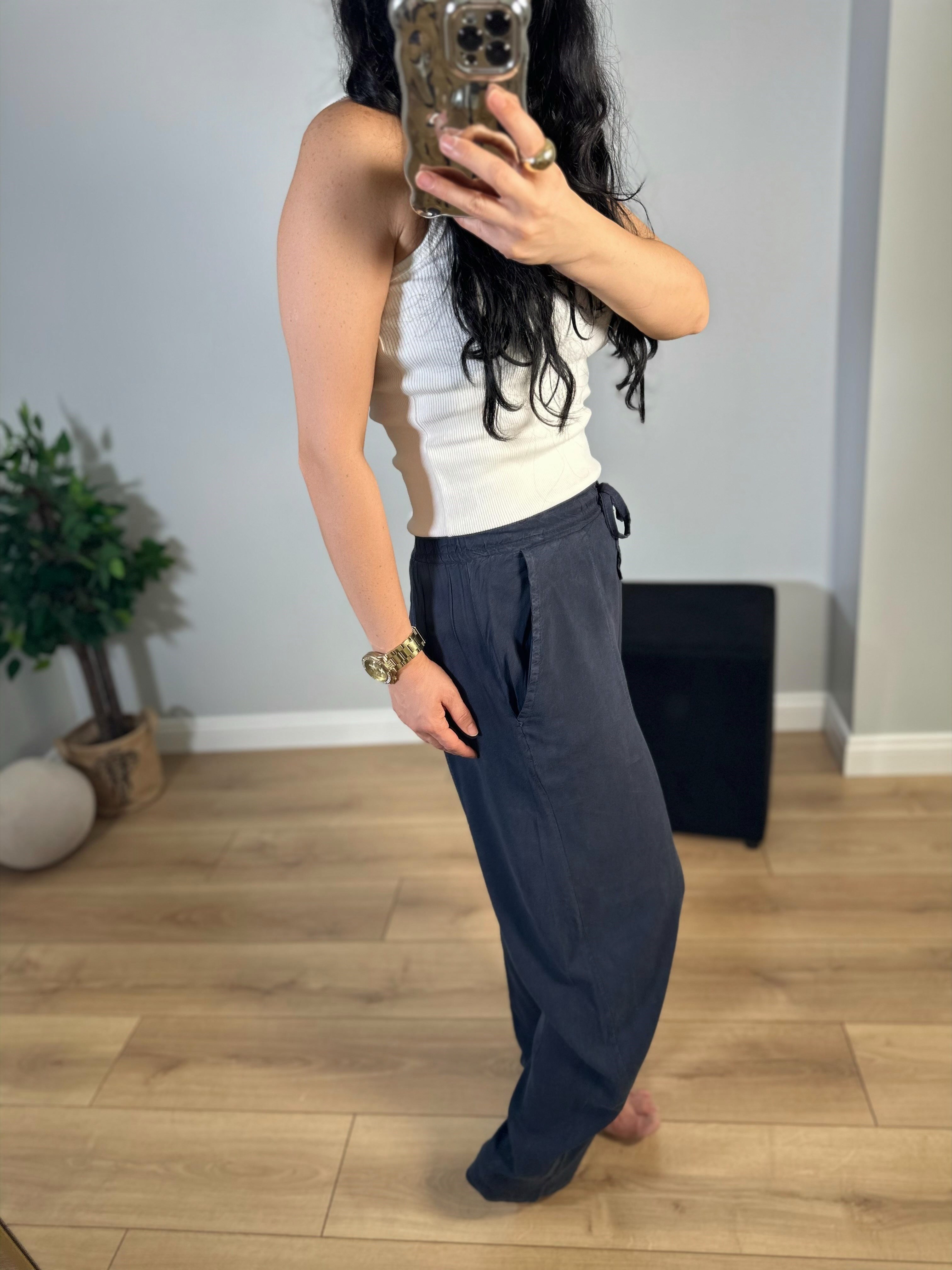 LACİVERT TENSEL PANTOLON
