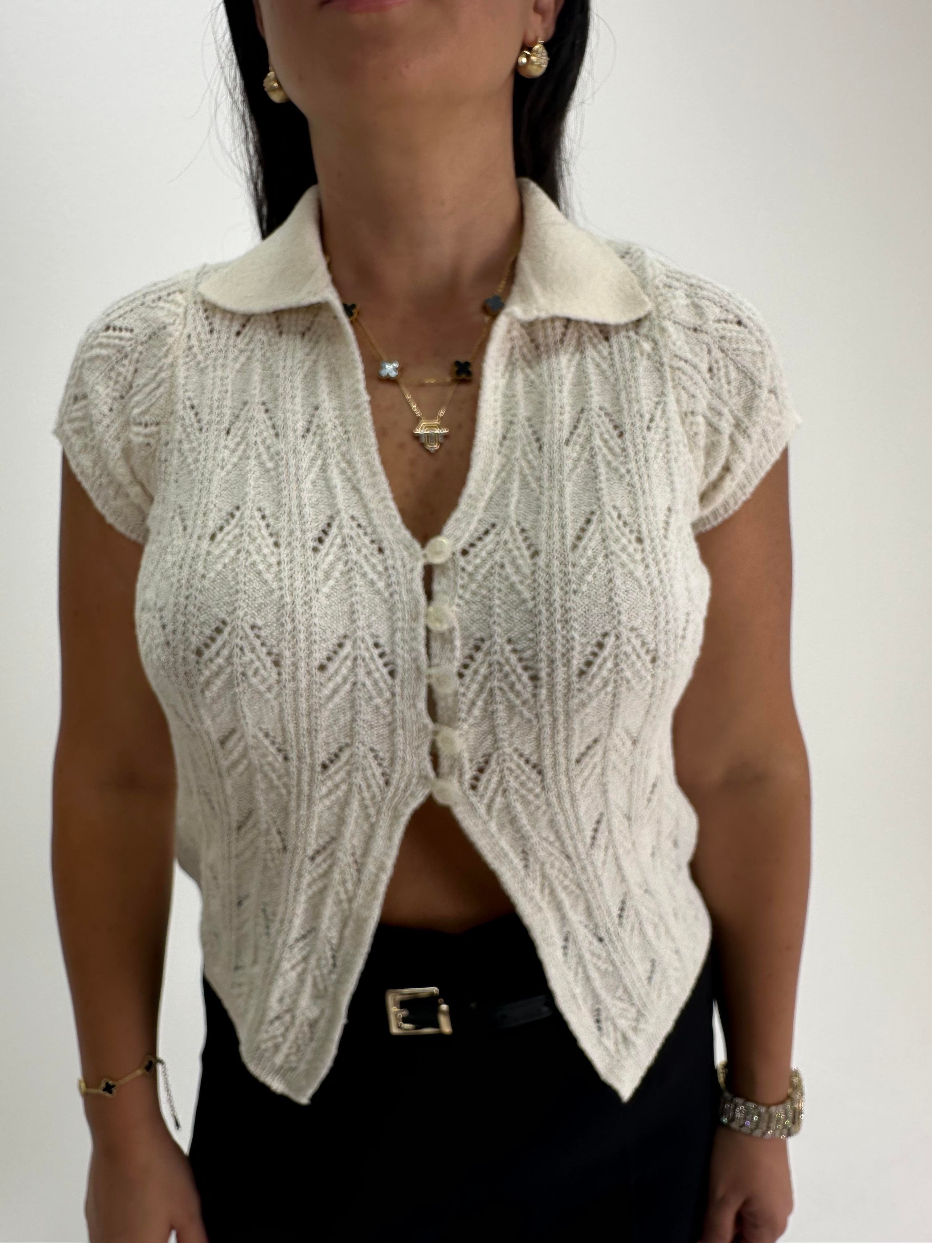 POLO YAKA KREM MERSERİZE TRİKO