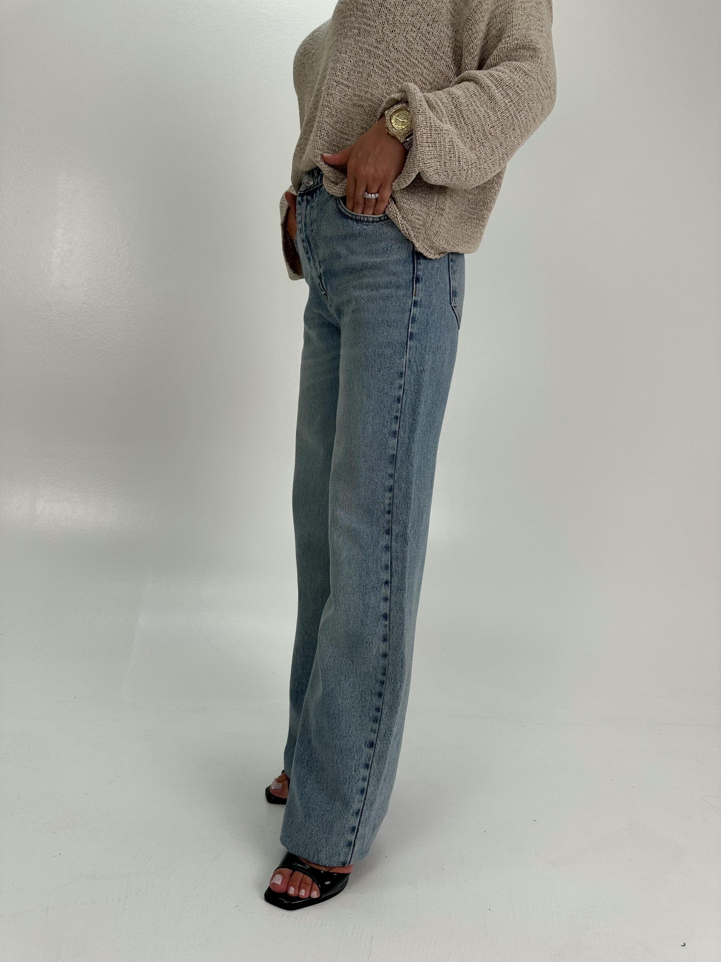YIKMALI  KESİK PAÇA STRAİGHT JEAN