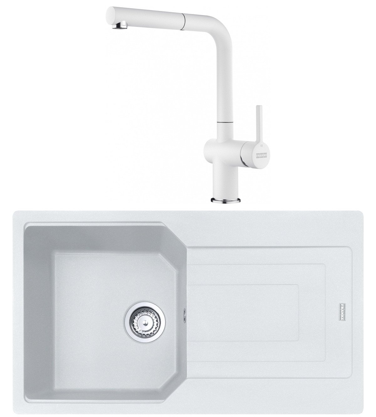 Franke Urban Ubg 611-86 Tek Gözlü Granit Eviye + Actıve Plus Doccıa 2.0 Armatür