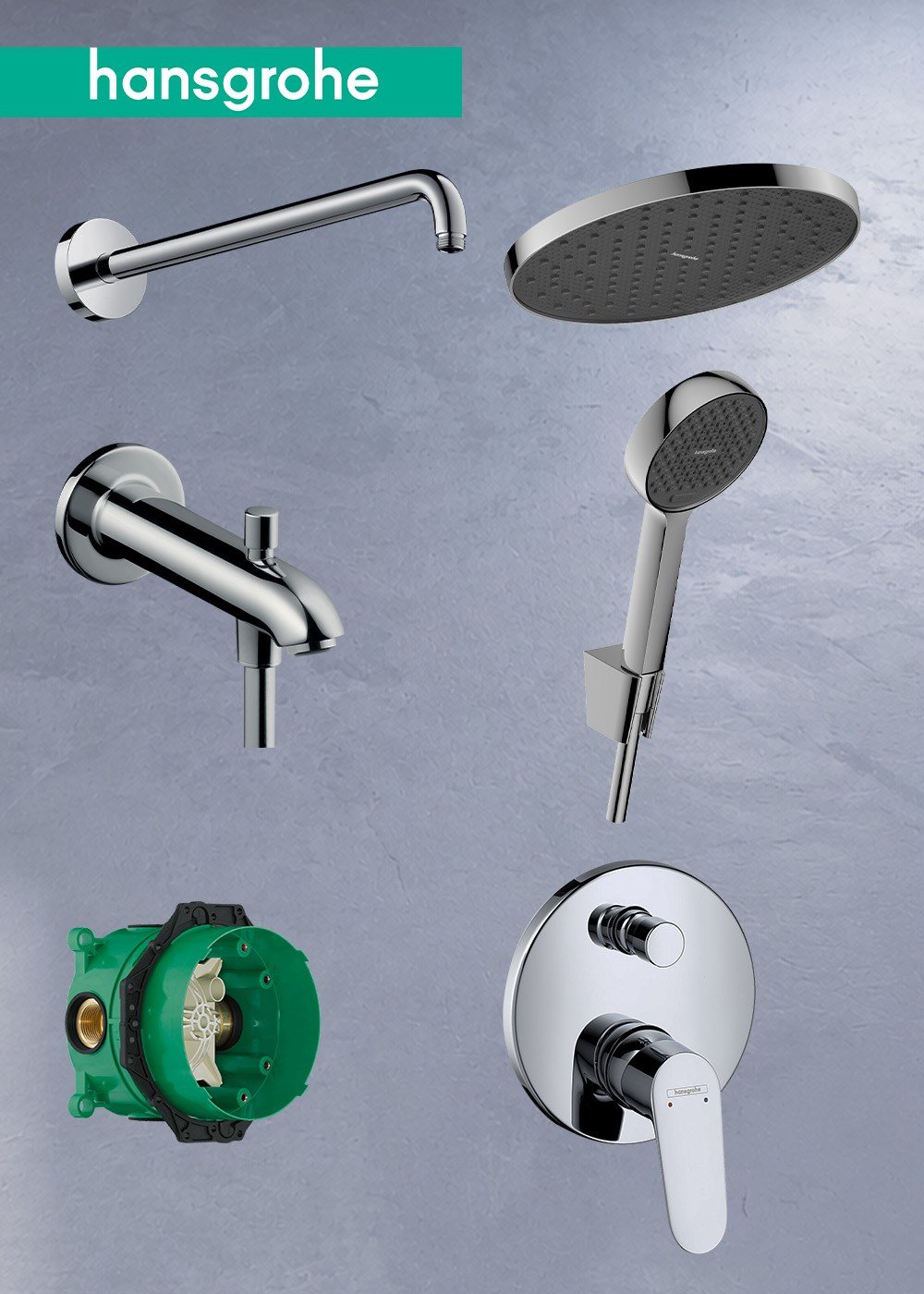 Hansgrohe Ankastre Duş Seti