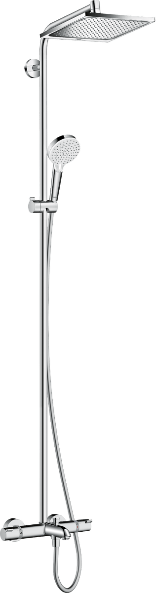 Hansgrohe Crometta E 240 Termostatik Banyo Bataryalı Krom Duş Kolonu