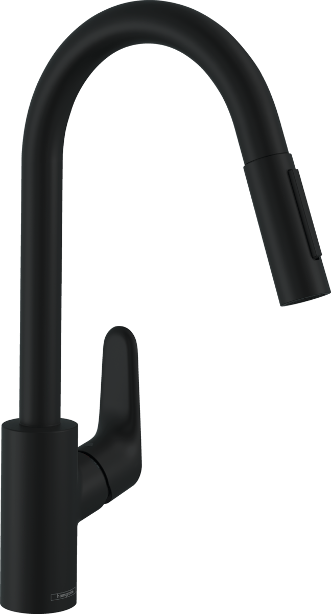 Hansgrohe Focus Mat Siyah Evye Bataryası