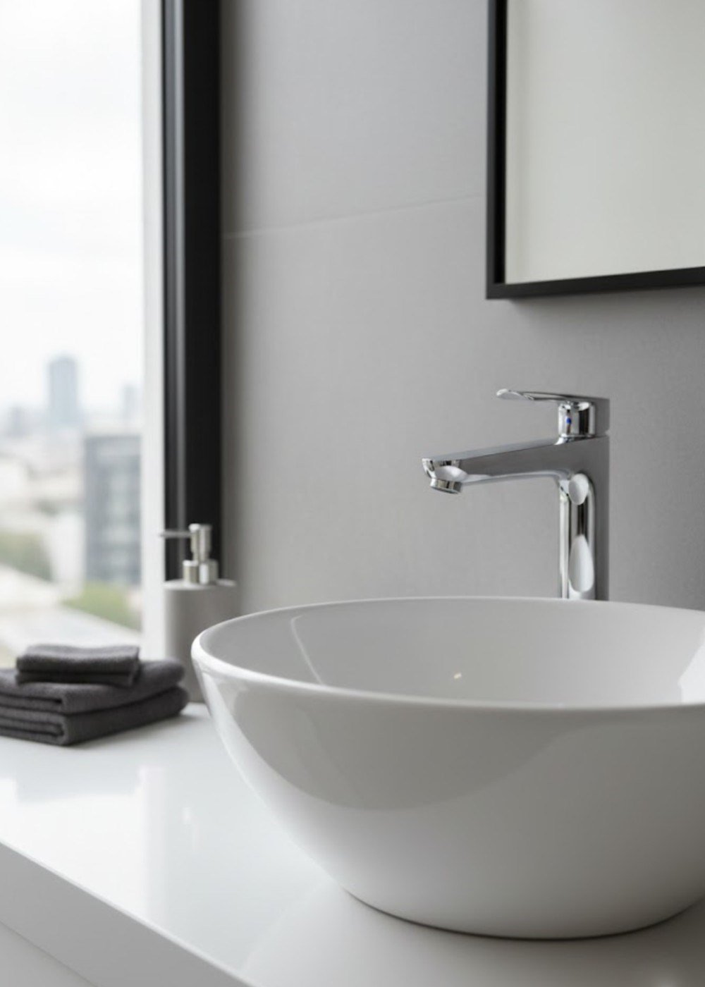 Hansgrohe Logis E Kumandalı Tek Kollu Yüksek Lavabo Bataryası