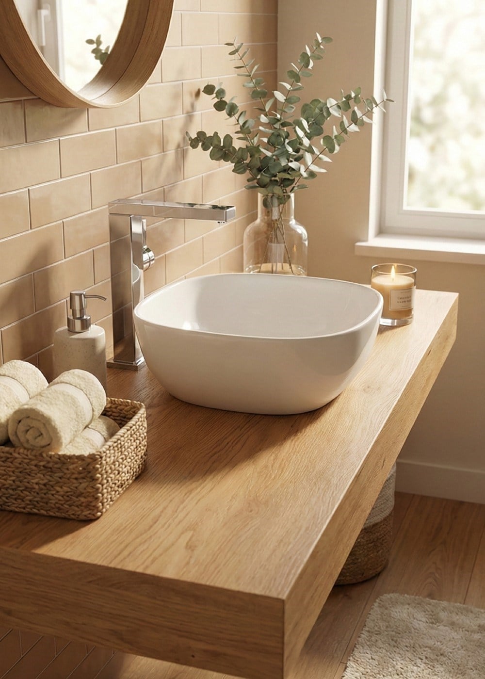 Hansgrohe Tecturis E Tek Kollu Lavabo Bataryası