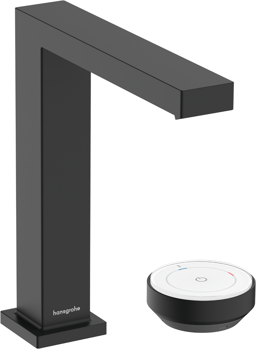 Hansgrohe Tecturis Kumandasız Satin Siyah 2-Delikli Lavabo Bataryası