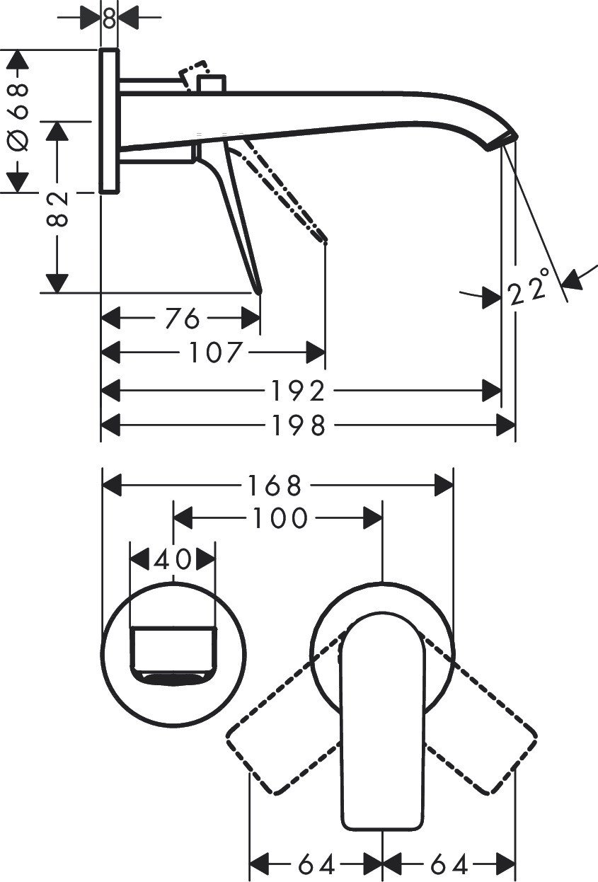Hansgrohe Vivenis Lavabo Bataryası
