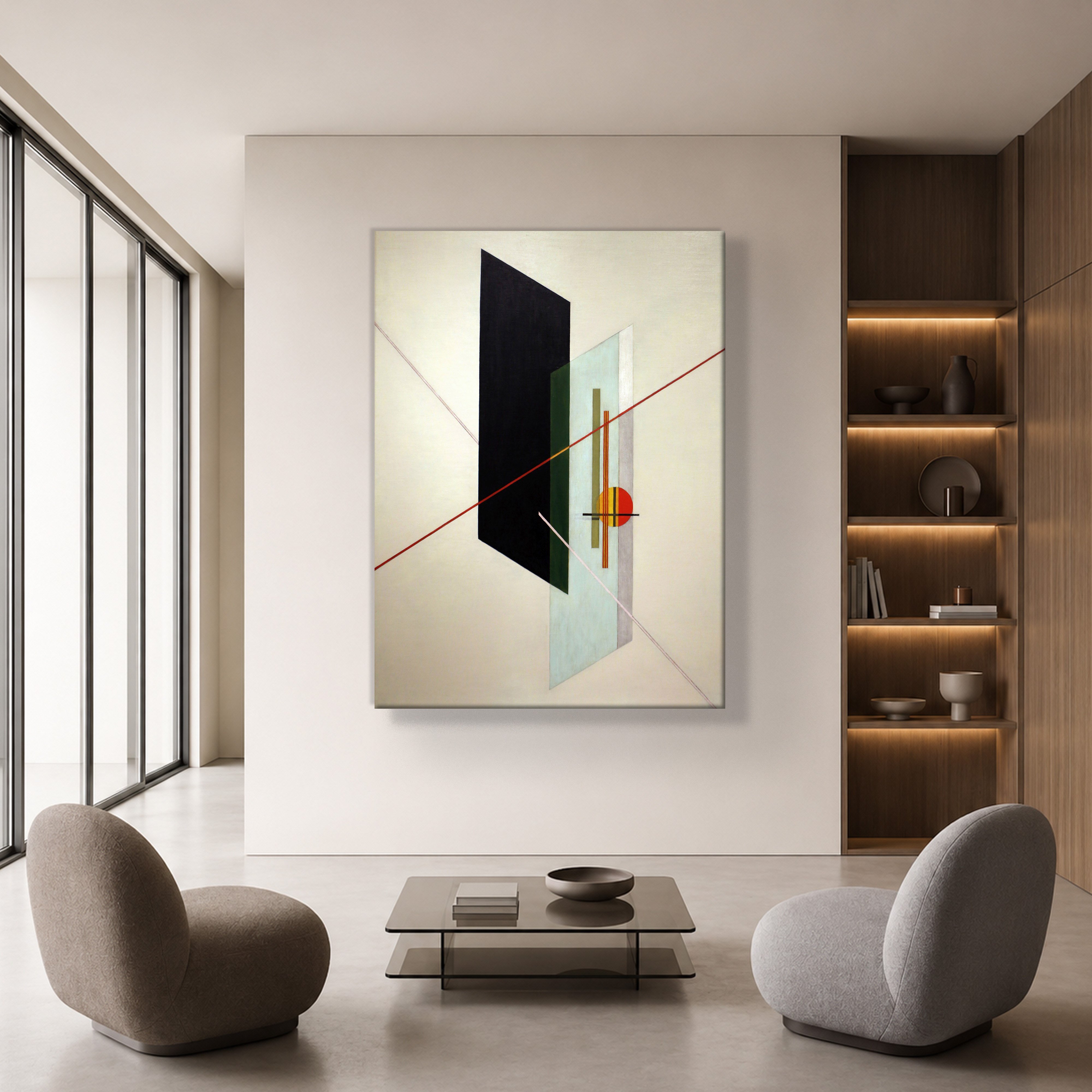A IX (1923) Kanvas Tablo – László Moholy-Nagy Bauhaus Soyut Geometrik Modern Sanat Baskısı