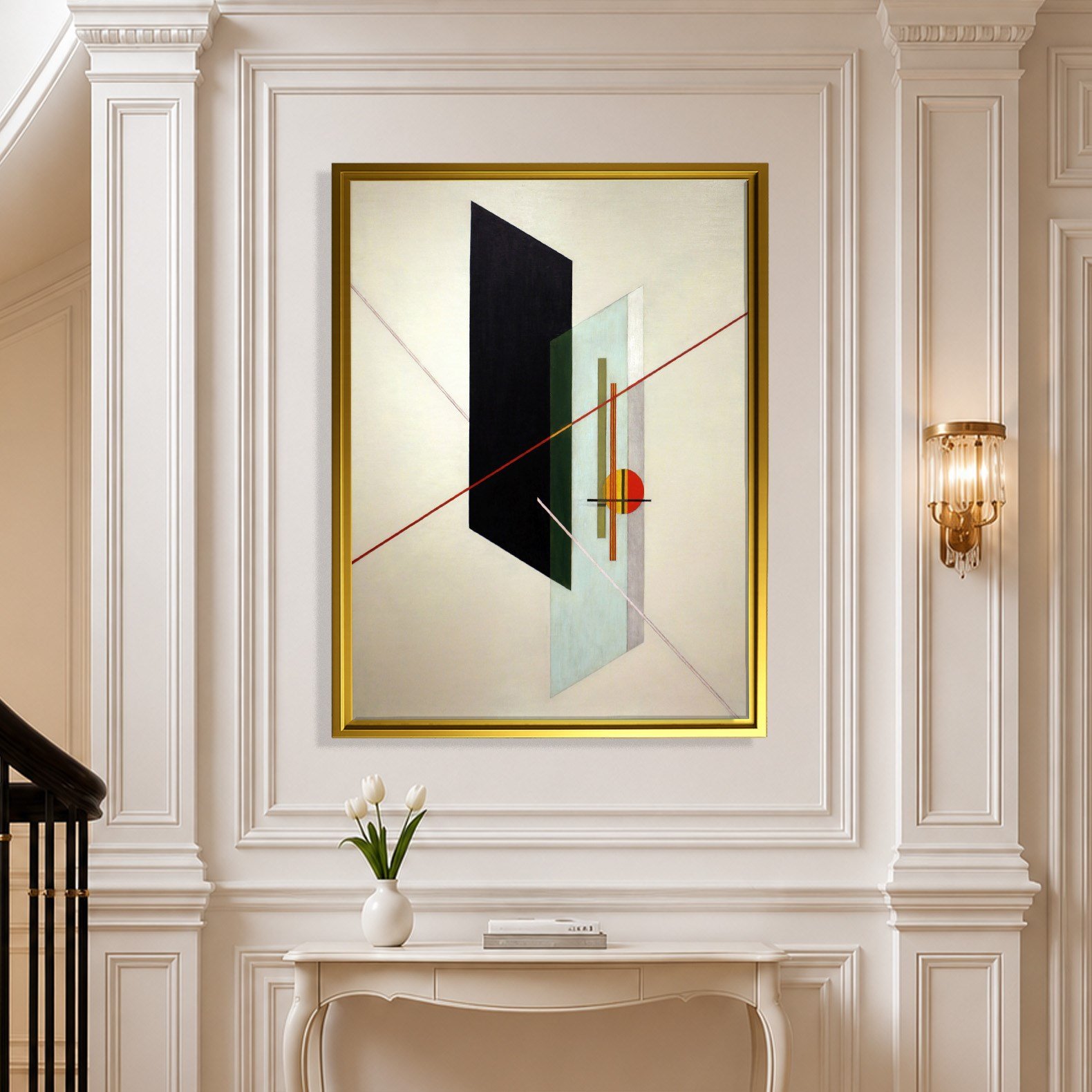 A IX (1923) Kanvas Tablo – László Moholy-Nagy Bauhaus Soyut Geometrik Modern Sanat Baskısı