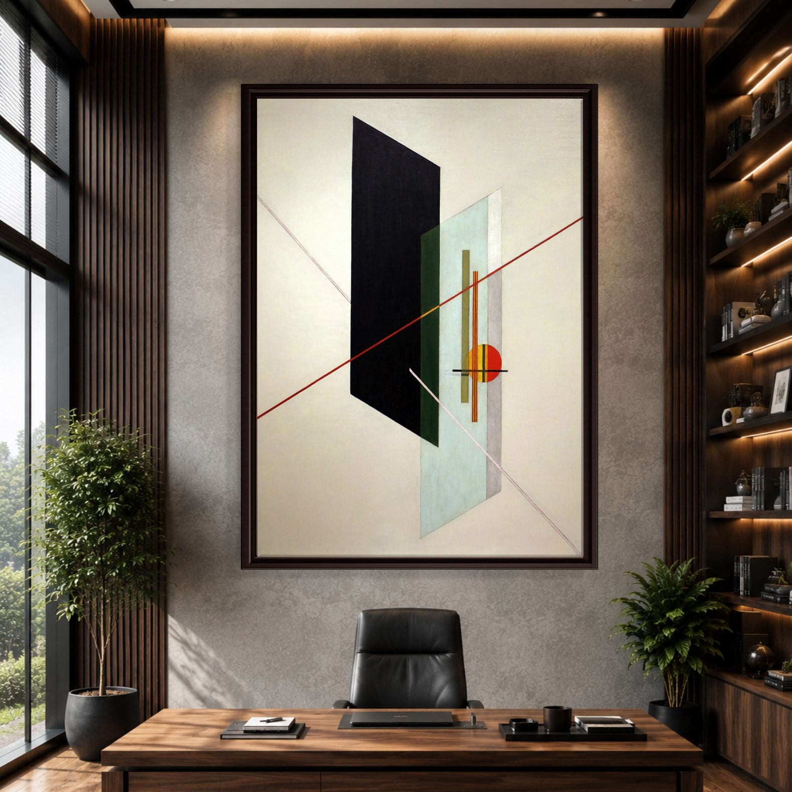 A IX (1923) Kanvas Tablo – László Moholy-Nagy Bauhaus Soyut Geometrik Modern Sanat Baskısı