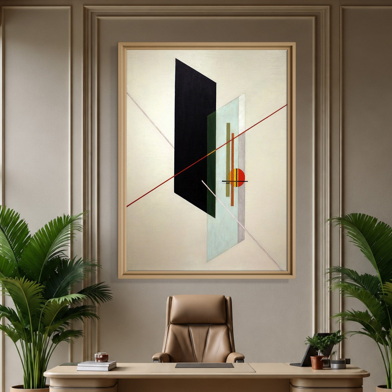 A IX (1923) Kanvas Tablo – László Moholy-Nagy Bauhaus Soyut Geometrik Modern Sanat Baskısı