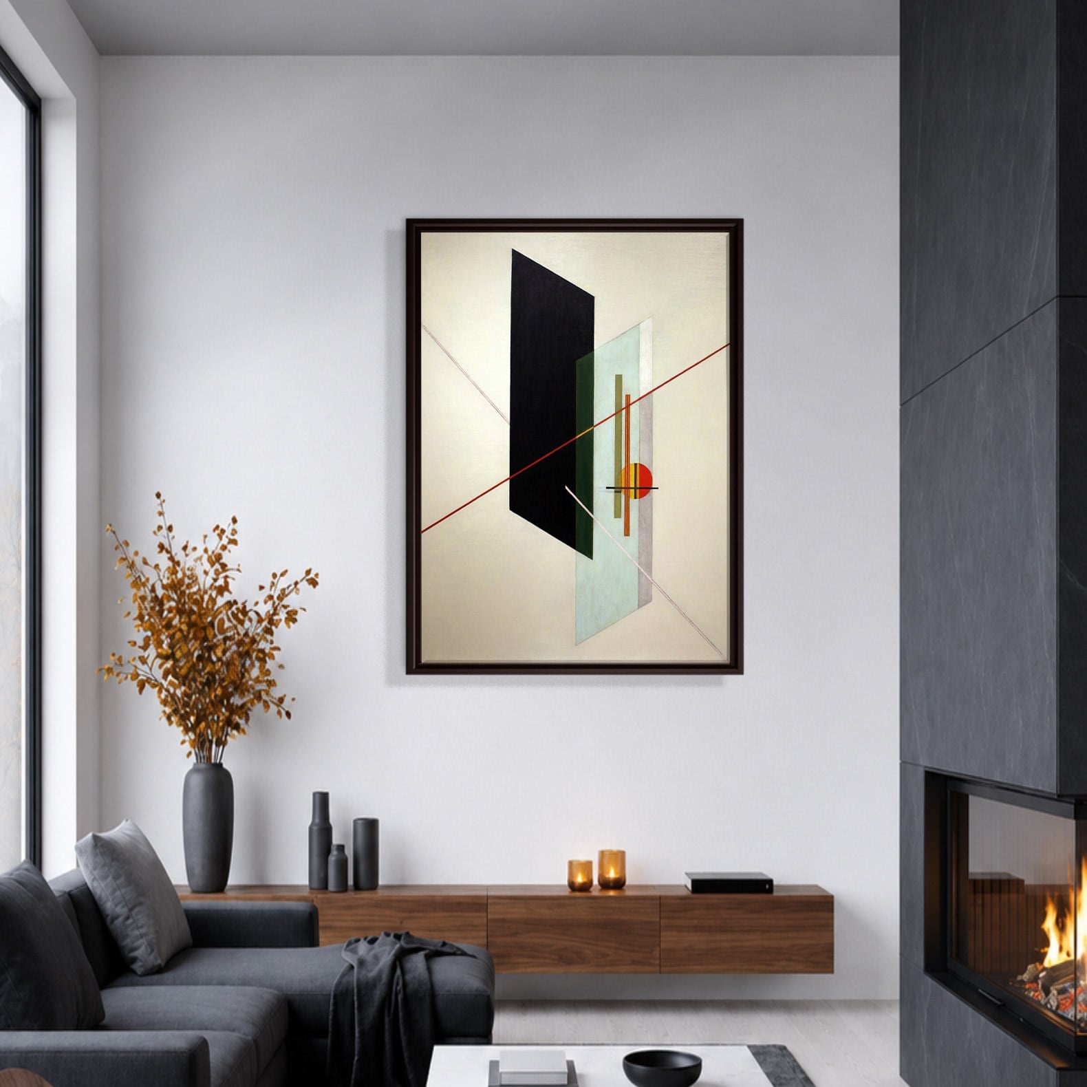 A IX (1923) Kanvas Tablo – László Moholy-Nagy Bauhaus Soyut Geometrik Modern Sanat Baskısı