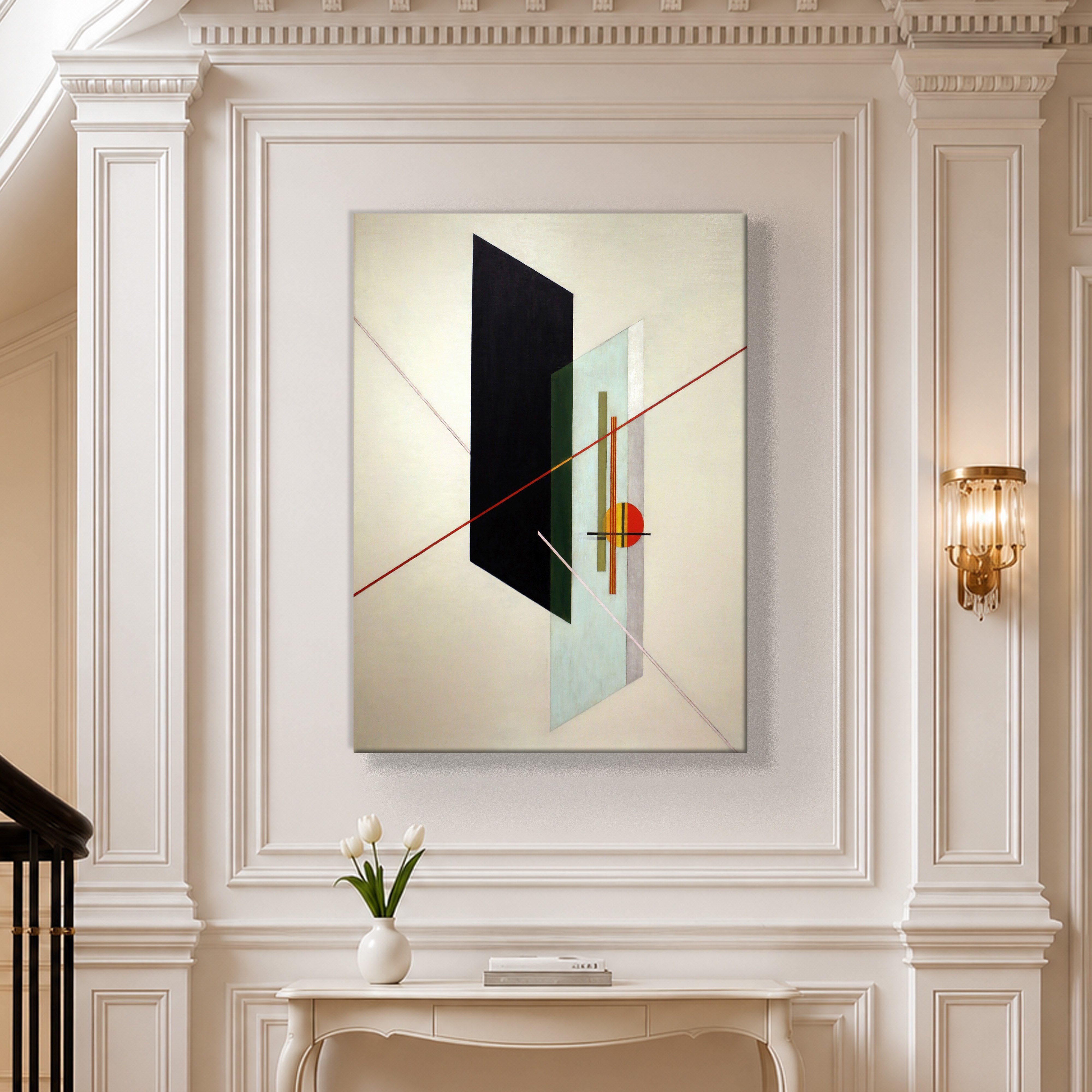A IX (1923) Kanvas Tablo – László Moholy-Nagy Bauhaus Soyut Geometrik Modern Sanat Baskısı